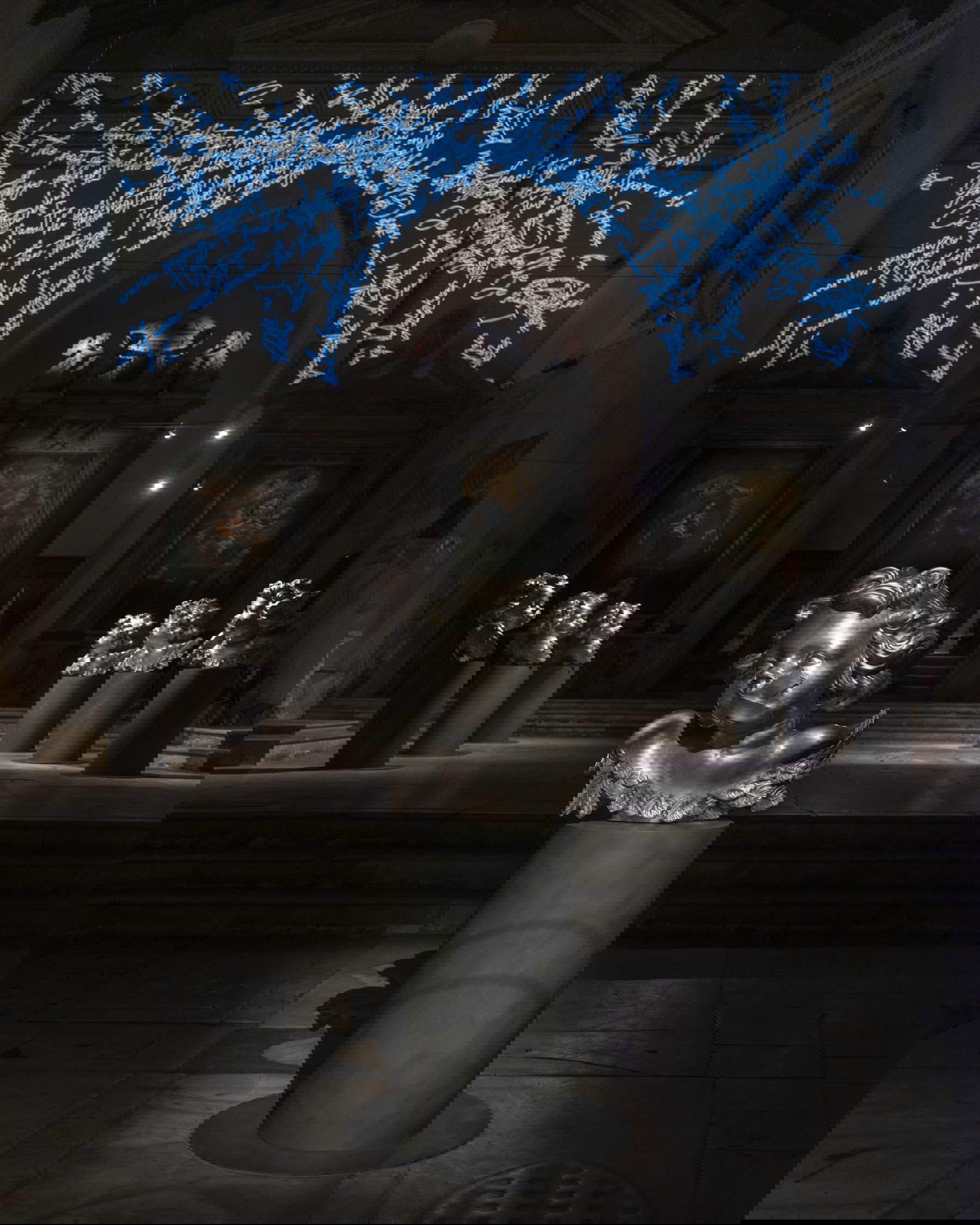 View of the exhibition You are not alone (Complesso di Sant'Agostino, Pietrasanta, 2024). Photo: Nicola Gnesi