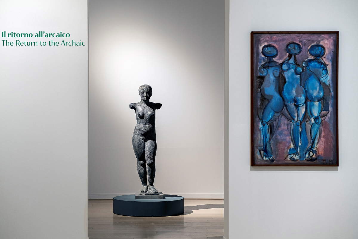 Allestimenti della mostra Marino Marini. In dialogo con l&rsquo;uomo, Galleria Comunale. Foto: Alessandro Sarteanesi / Magonza. &copy; Fondazione Marino Marini, Pistoia, su concessione di Museo Marino Marini, Firenze