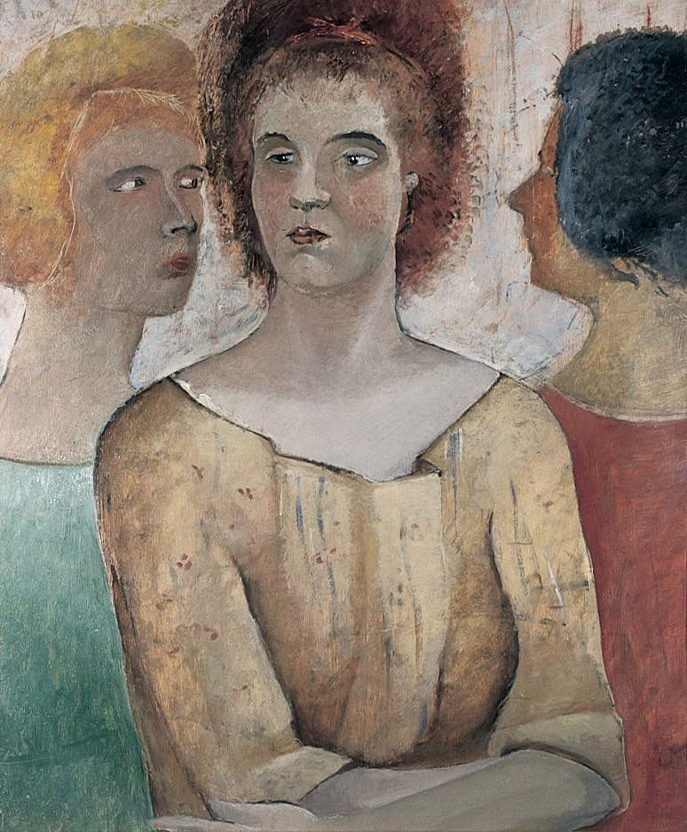 Marino Marini, Le vergini (1916; olio su tavola 69 x 59,5 cm) &copy; Fondazione Marino Marini, Pistoia, su concessione di Museo Marino Marini, Firenze