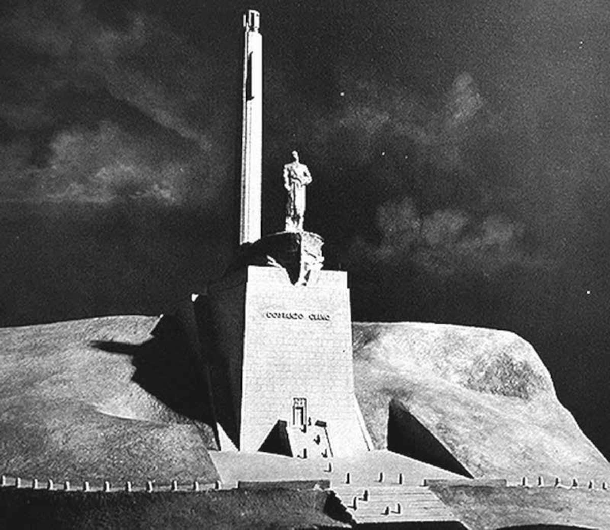 Sketch of the first version of the project (October 1940)