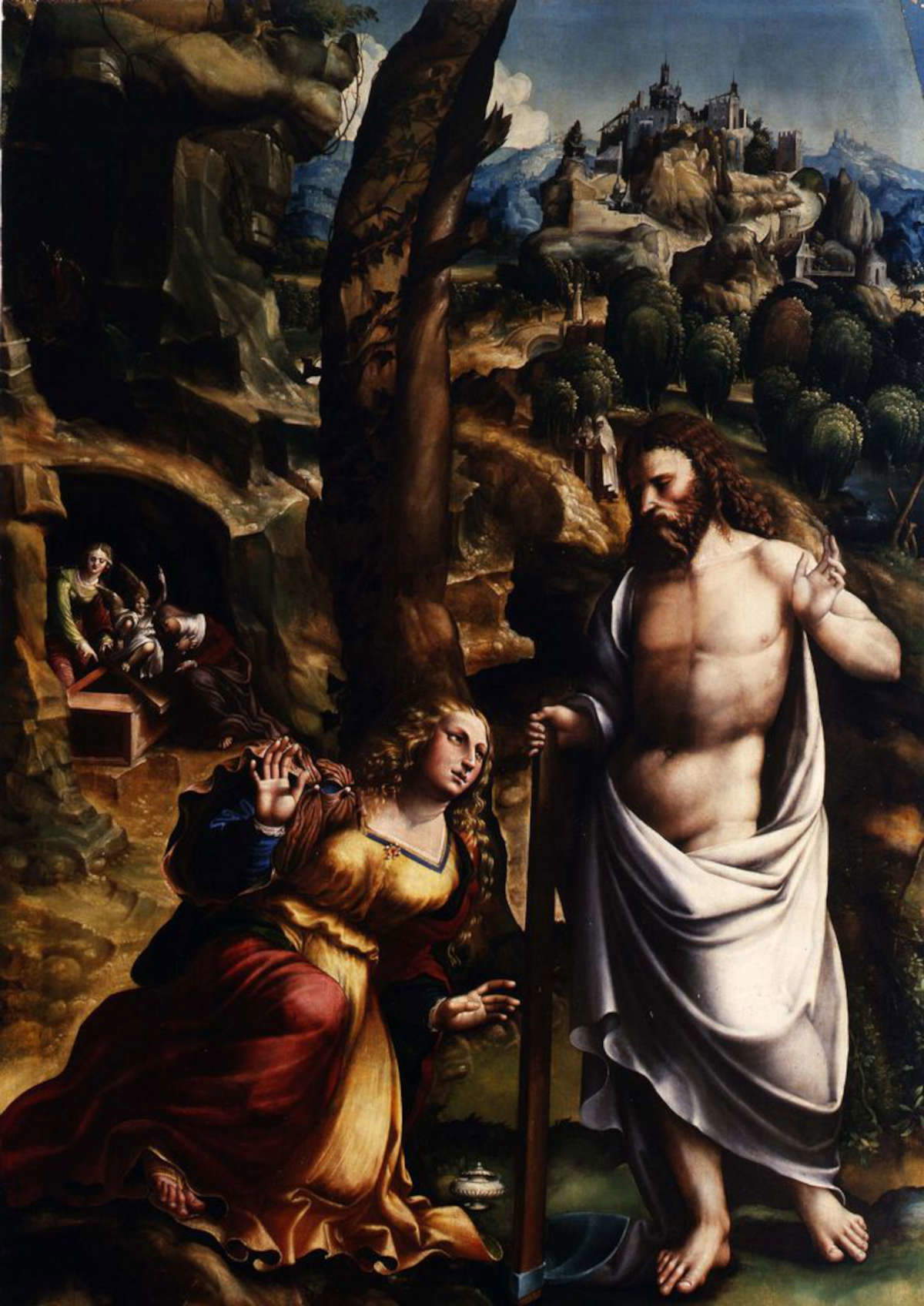 11. Nicol&ograve; Patarazzi, Noli me tangere (1538 ; huile sur panneau, 208 x 155 cm ; Reggio Emilia, Musei Civici)