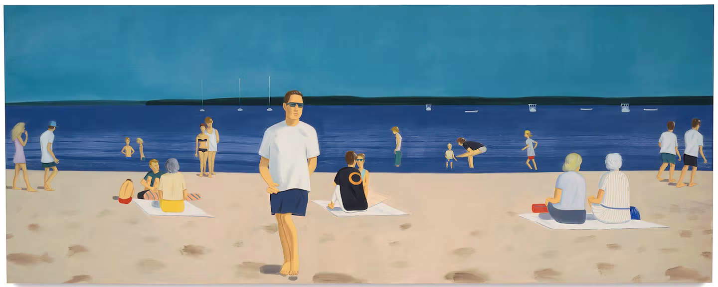Alex Katz, Harbor #9 (1999; olio su tela, 243 x 610 cm)
