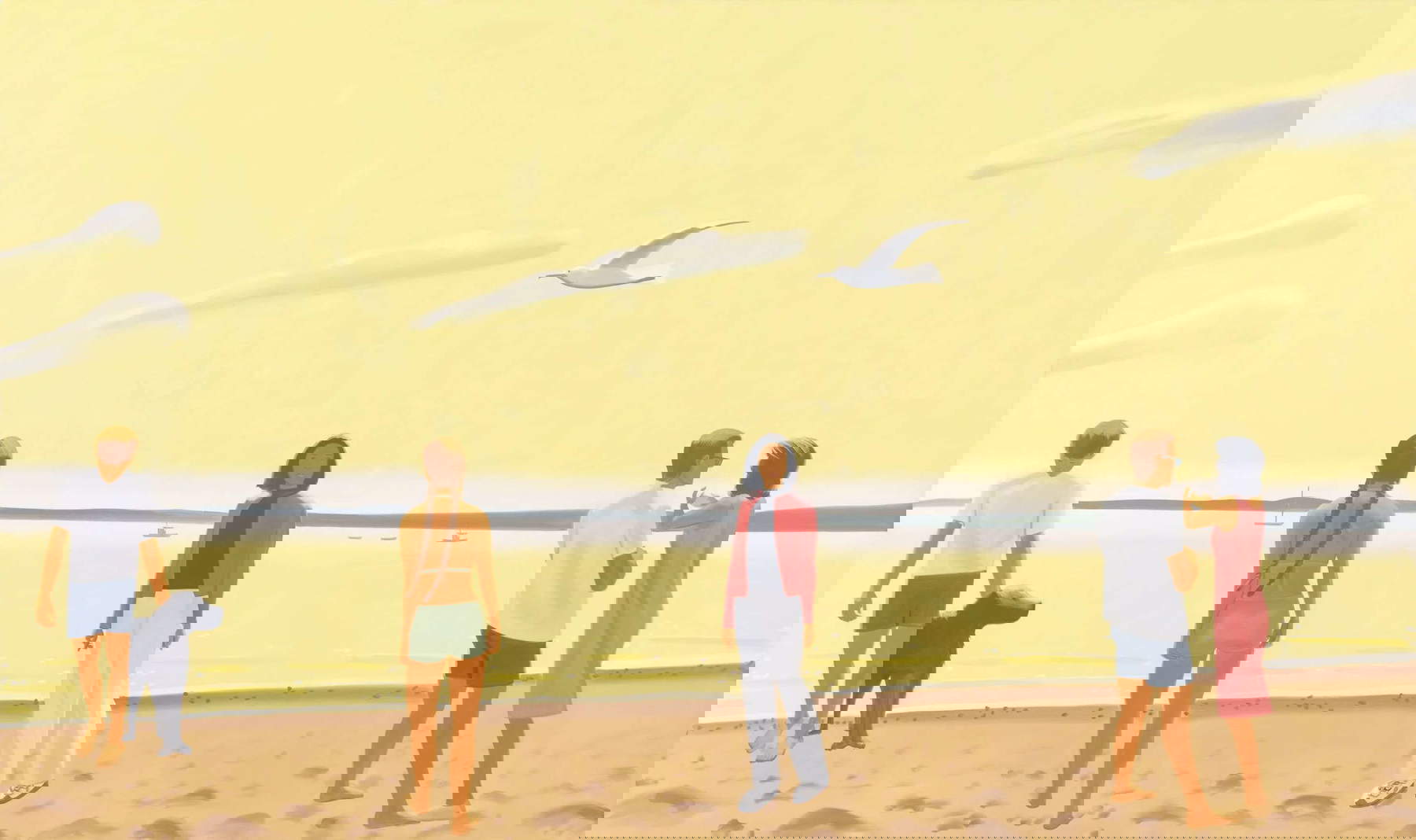 Alex Katz, Penobscot Morning (2000; olio su lino, 366 x 610 cm). Foto: Cavaliero Fine Arts &copy; Alex Katz