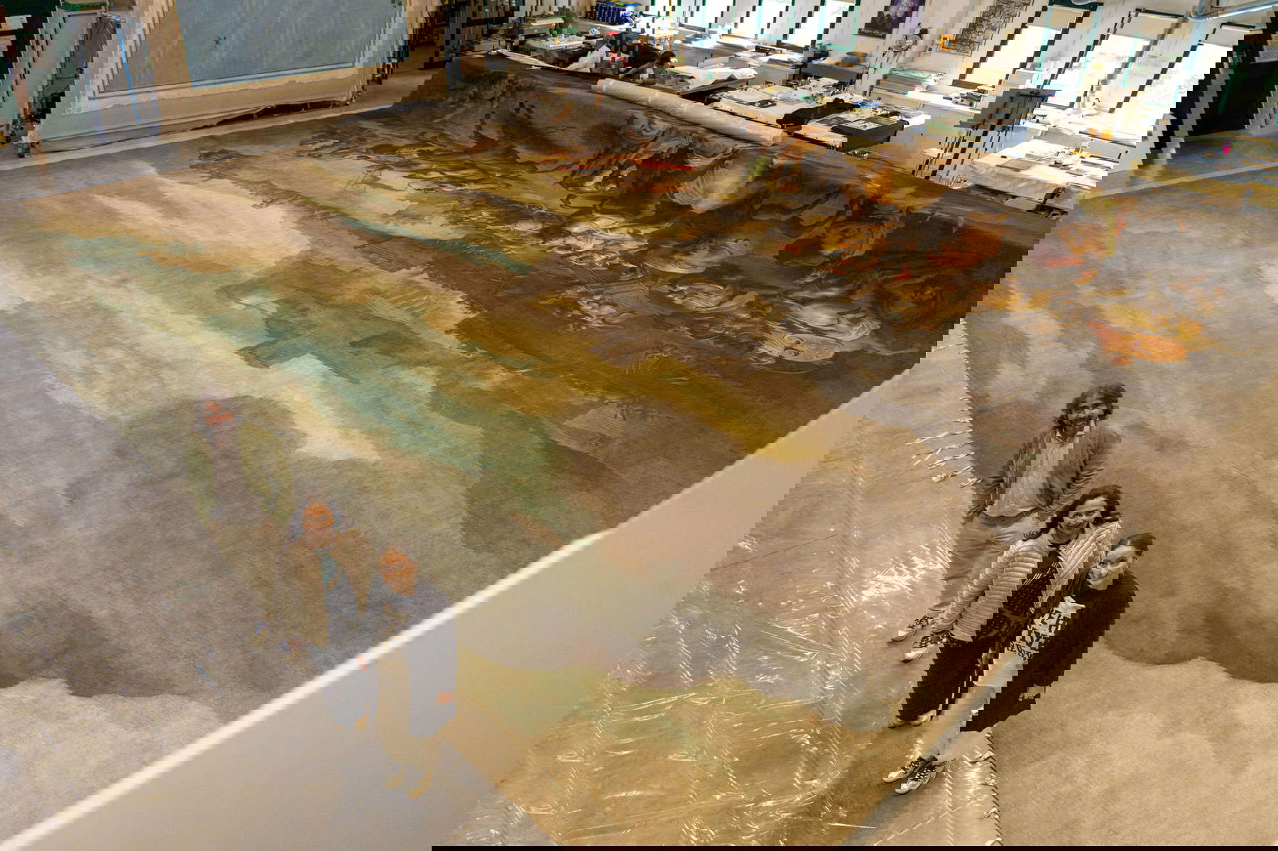 Filippo, Alessandra and Alessia Settimi of AgriEuro - patrons Art Bonus