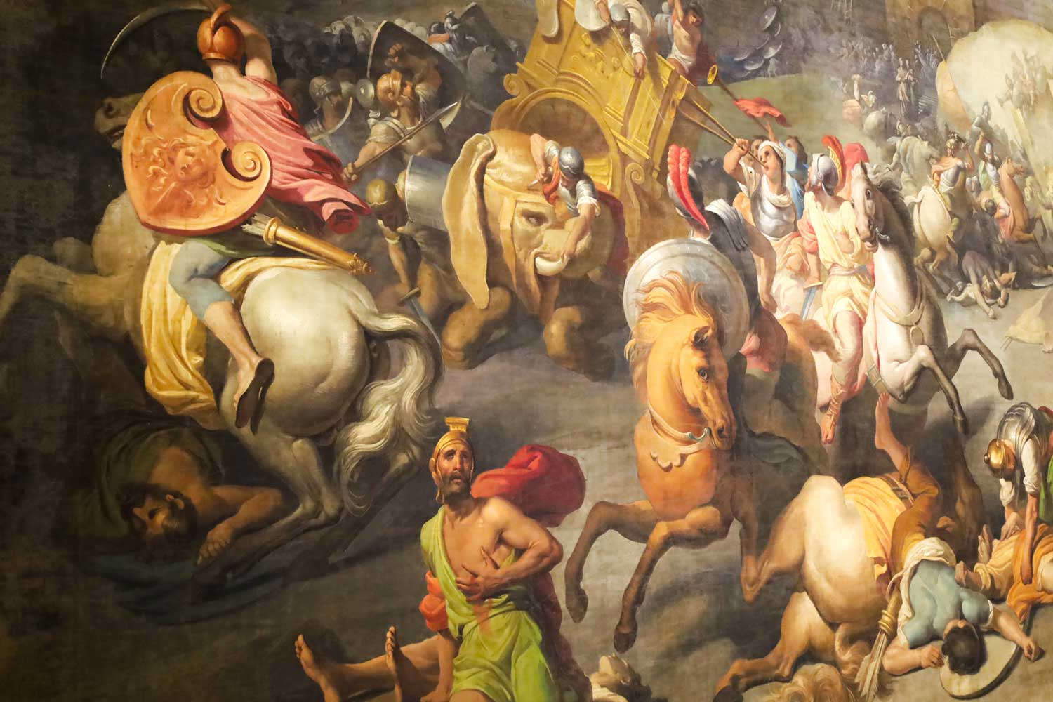 Restored detail of the Historic Curtain