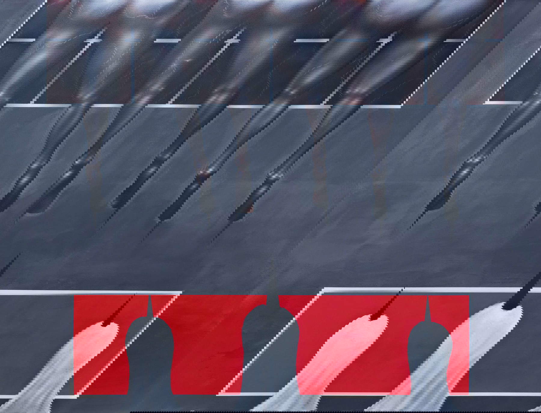 Pol Taburet, Inner voices (2022; pittura a base di alcol, acrilici, olio, 145 x 190 cm). Foto: Mendes Wood DM