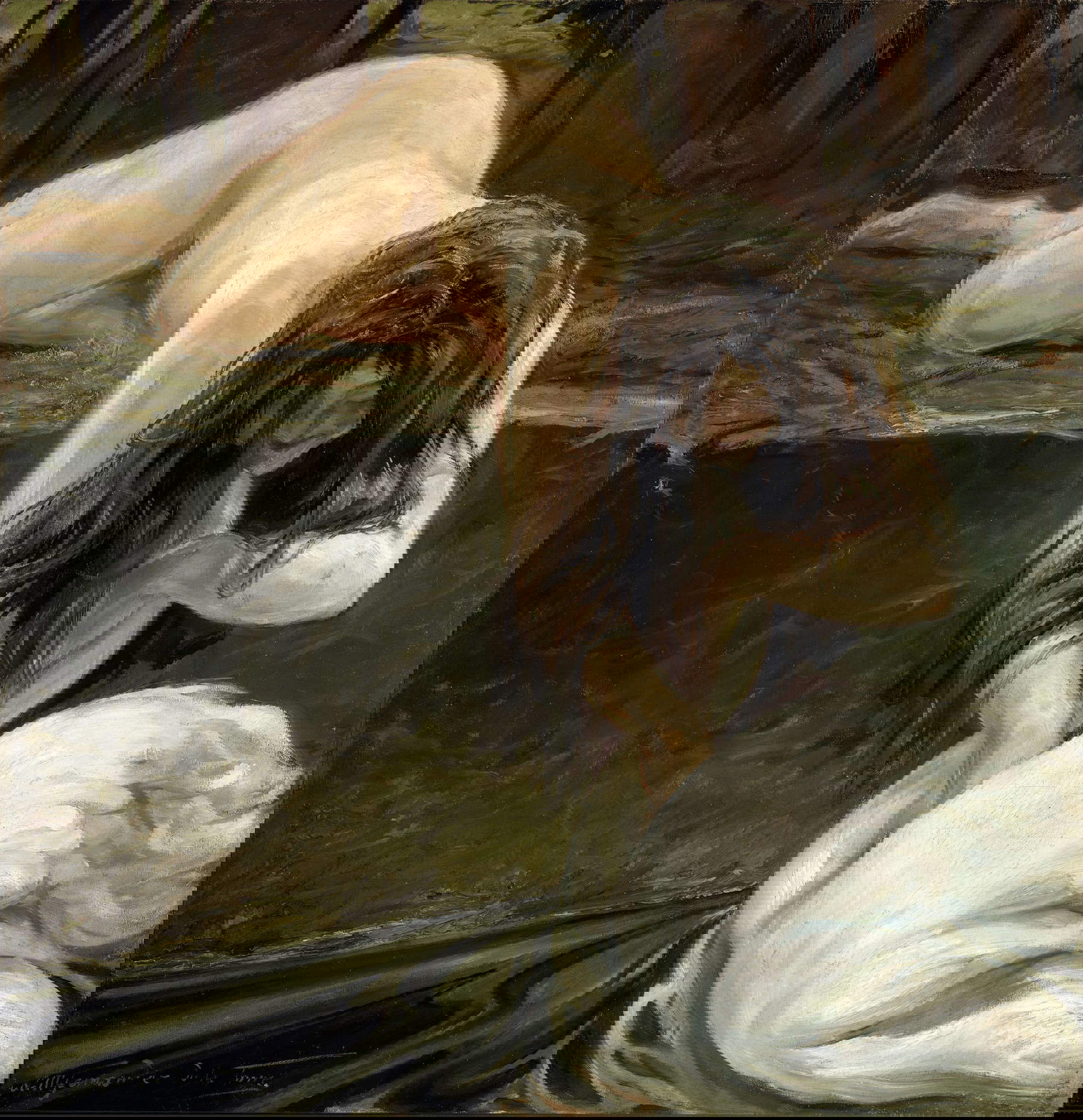 N&eacute;stor Mart&iacute;n-Fern&aacute;ndez de la Torre, Adagio (1903 ; huile sur toile, 121 x 117 cm ; Las Palmas de Gran Canaria, Museo N&eacute;stor). Photo : Fernando Cova del Pino