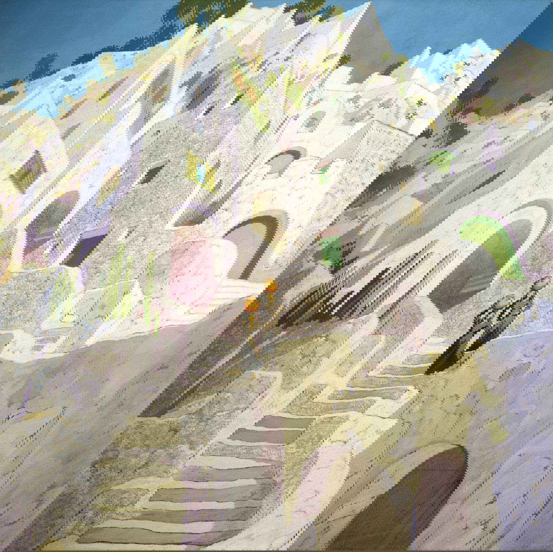 N&eacute;stor Mart&iacute;n-Fern&aacute;ndez de la Torre, Visiones de Gran Canaria (1928-1934 ; huile sur toile, 85 x 85 cm ; Las Palmas de Gran Canaria, Museo N&eacute;stor)