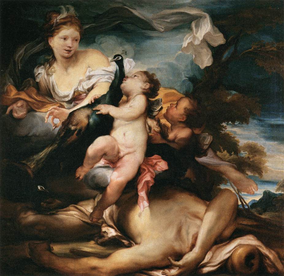 Gregorio De Ferrari, Junon et Argos (vers 1685-1695 ; huile sur toile, 140 x 138 cm ; Paris, Louvre)