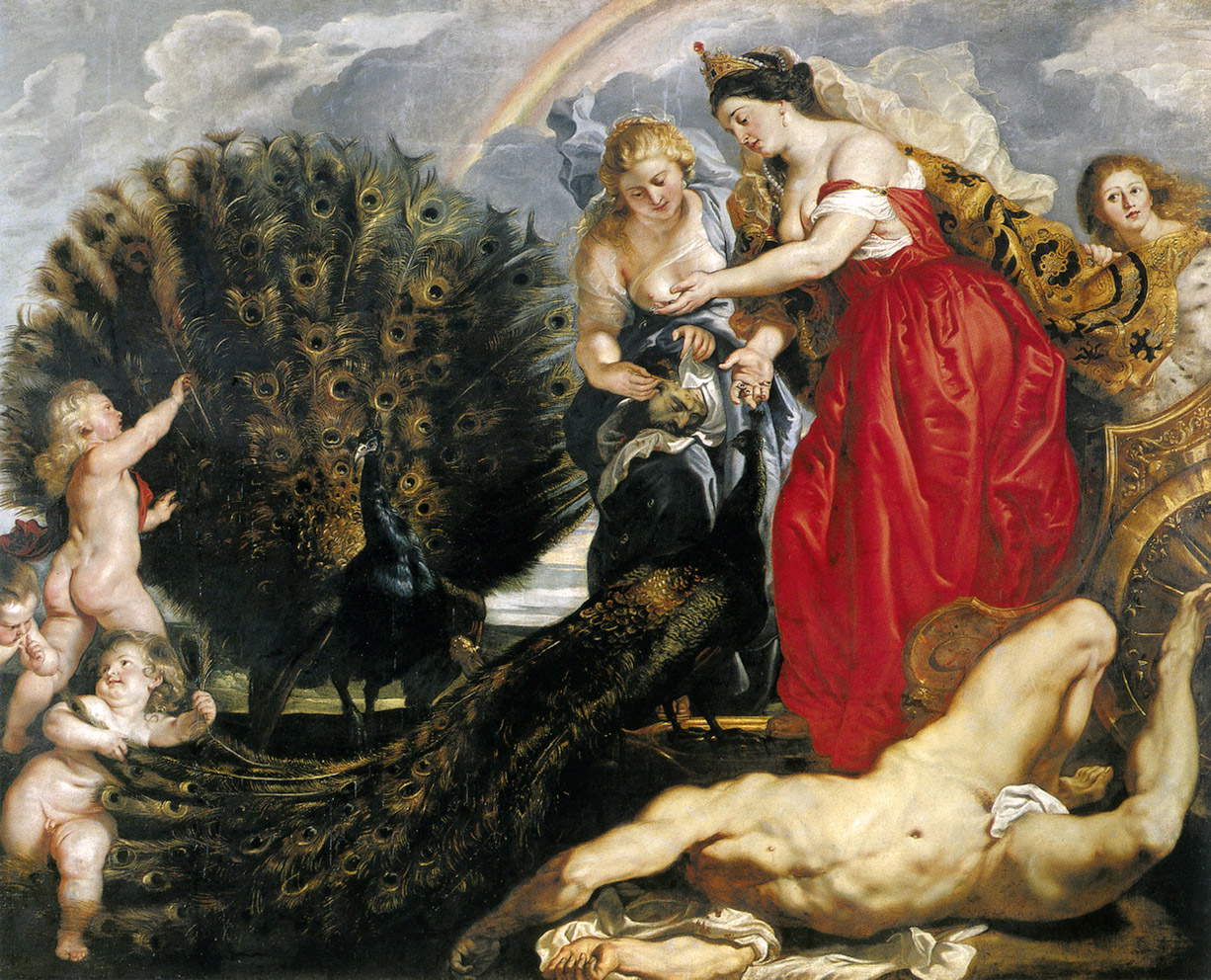 Pieter Paul Rubens, Junon et Argos (vers 1610 ; huile sur toile, 249 x 296 cm ; Cologne, musée Wallraf-Richartz)