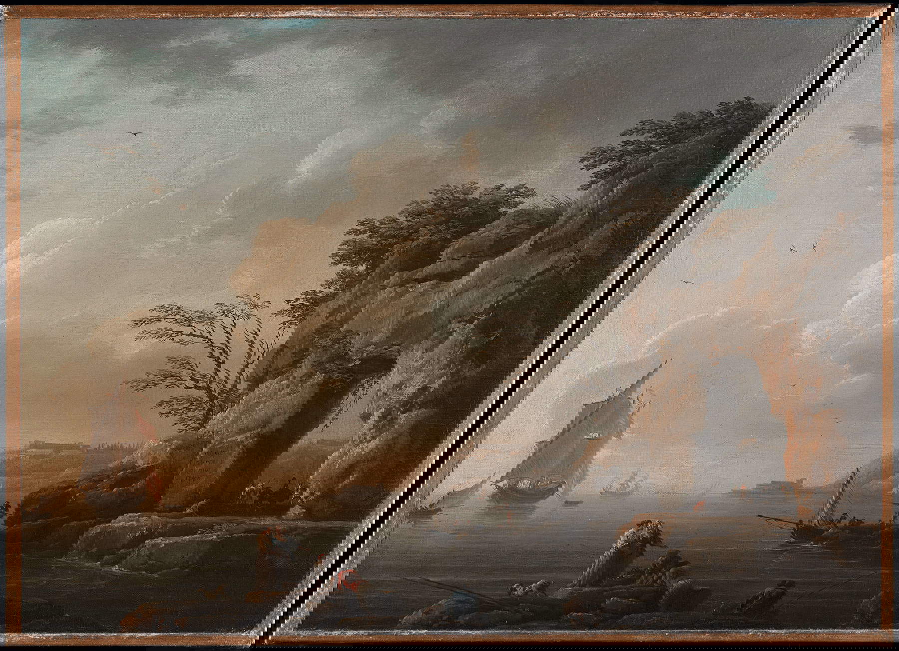 Claude Joseph Vernet, Mare calmo (1748; olio su tela, 44,5 x 60,5 cm; Madrid, Museo Nacional Thyssen-Bornemisza) Claude Joseph Vernet, Mare calmo (1748; olio su tela, 44,5 x 60,5 cm; Madrid, Museo Nacional Thyssen-Bornemisza)