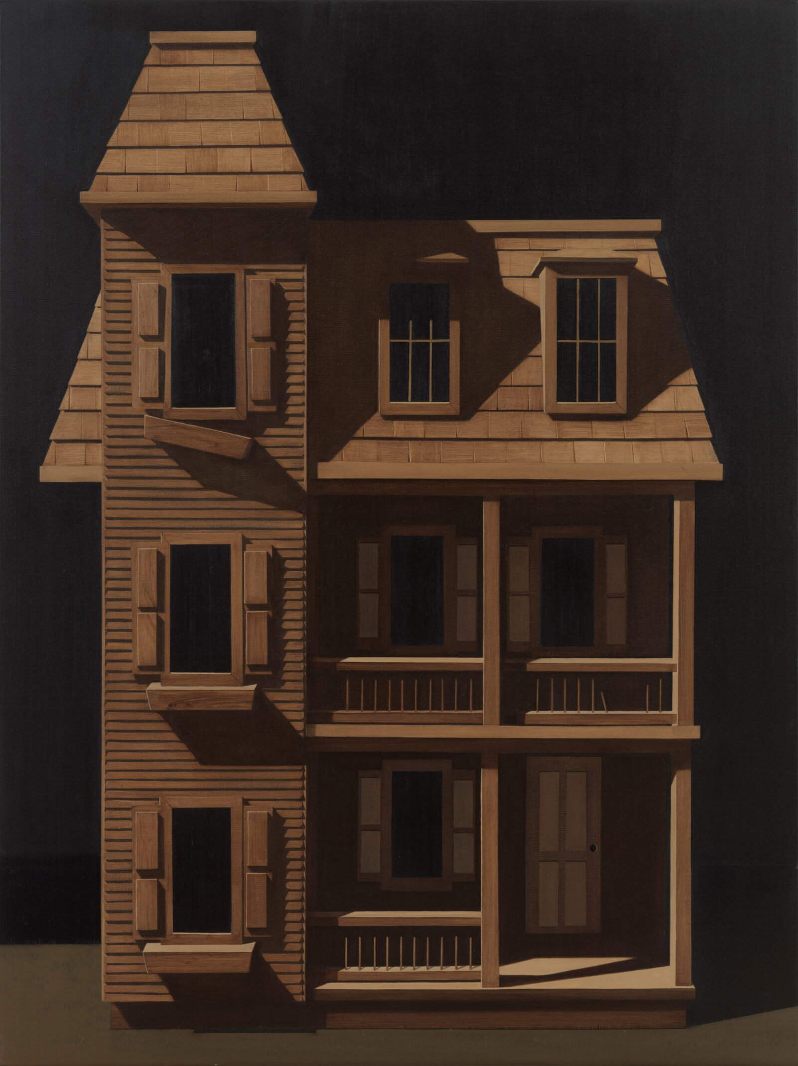 Anna Weyant, House Exterior (2023; oil on canvas, 121.9 x 91.4 cm) Anna Weyant, House Exterior (2023; oil on canvas, 121.9 x 91.4 cm)