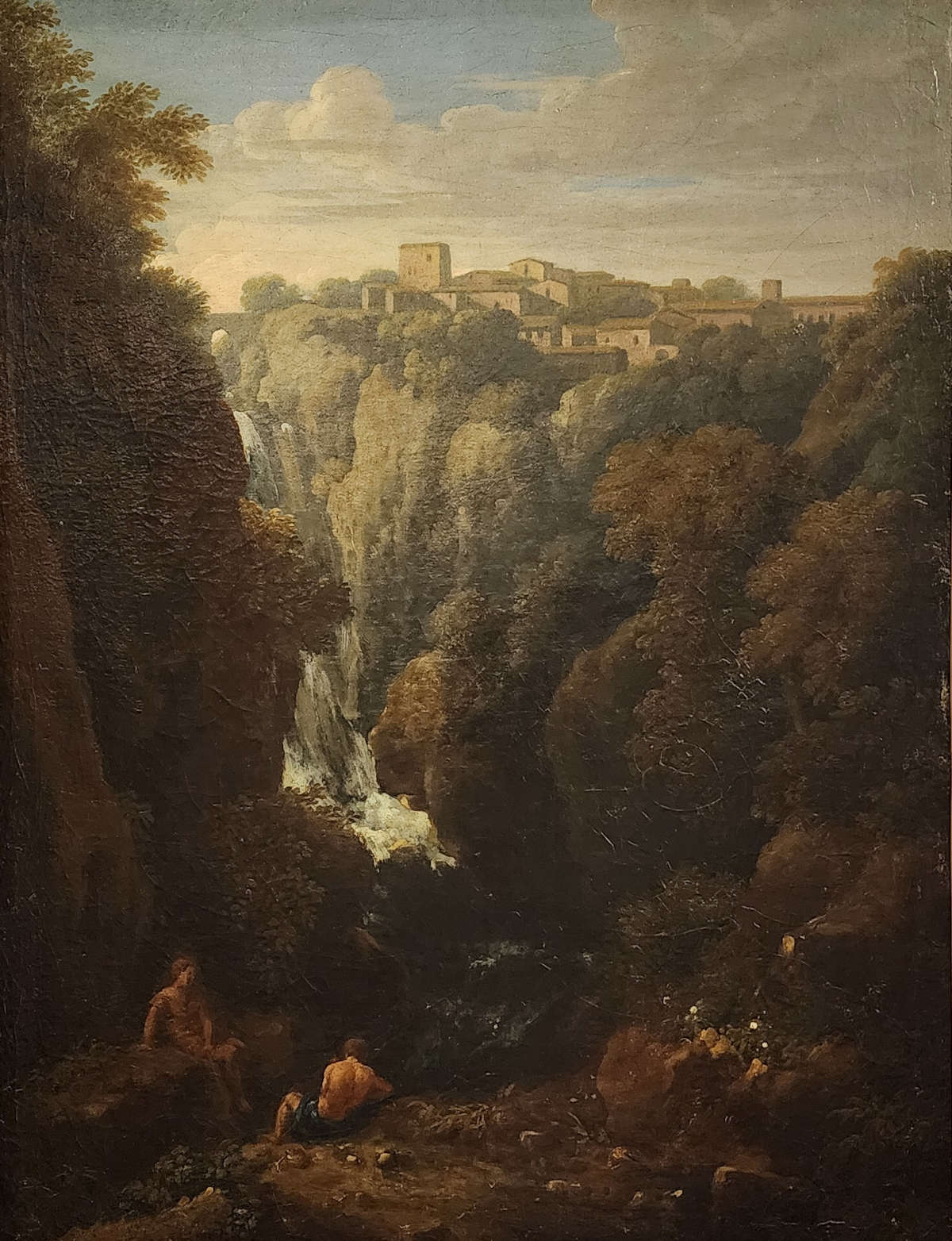 Jan van Bloemen, País del Lacio con cascada (c. 1749; óleo sobre lienzo, 63 x 48 cm; Florencia, Región Toscana, Casa Museo Rodolfo Siviero) Jan van Bloemen, País del Lacio con cascada (c. 1749; óleo sobre lienzo, 63 x 48 cm; Florencia, Región Toscana, Casa Museo Rodolfo Siviero)