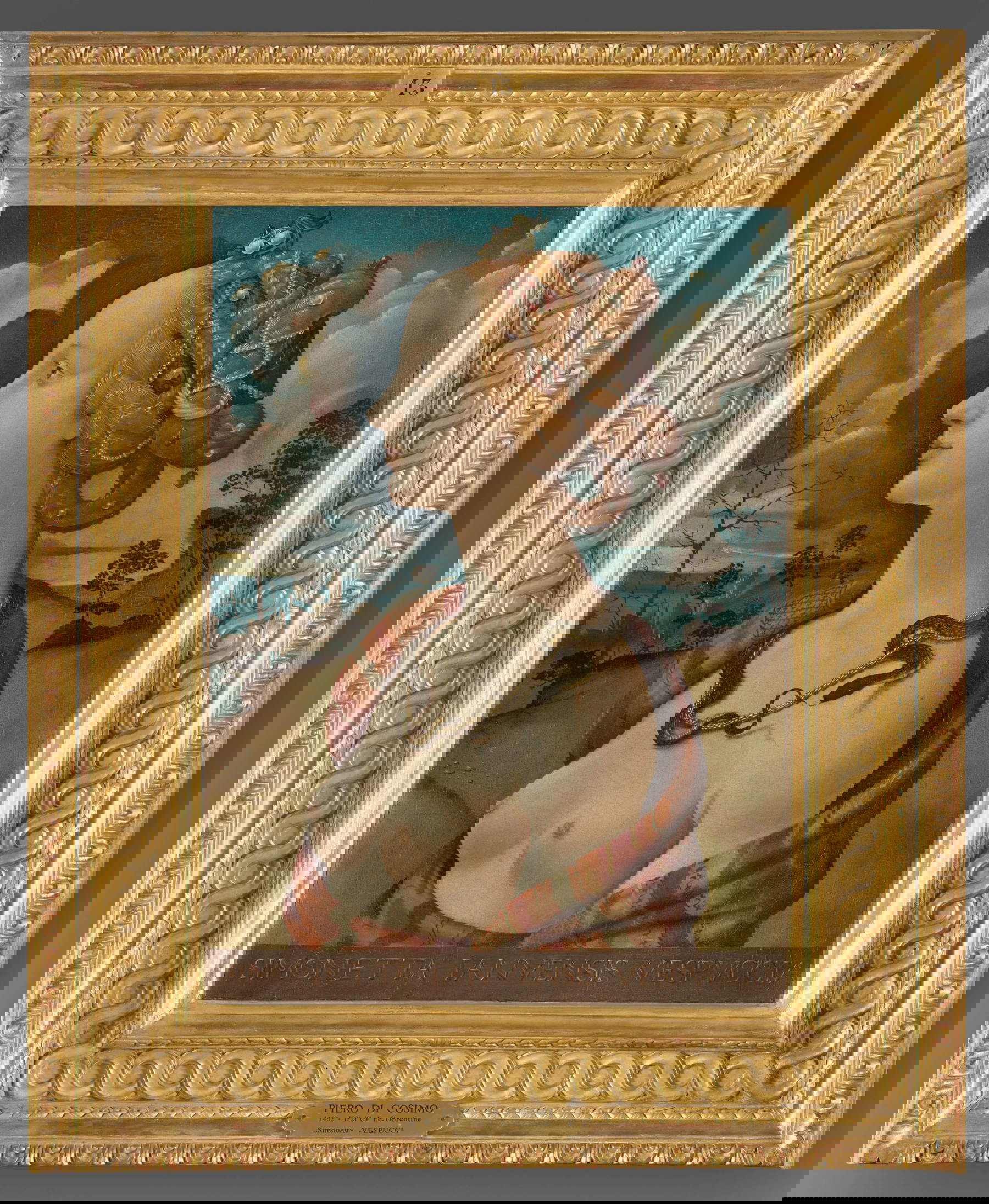 Piero di Cosimo, Simonetta Vespucci come Cleopatra (1480 circa; tempera su tavola, 57 x 42 cm; Chantilly, Musée Condé) Piero di Cosimo, Simonetta Vespucci come Cleopatra (1480 circa; tempera su tavola, 57 x 42 cm; Chantilly, Musée Condé)