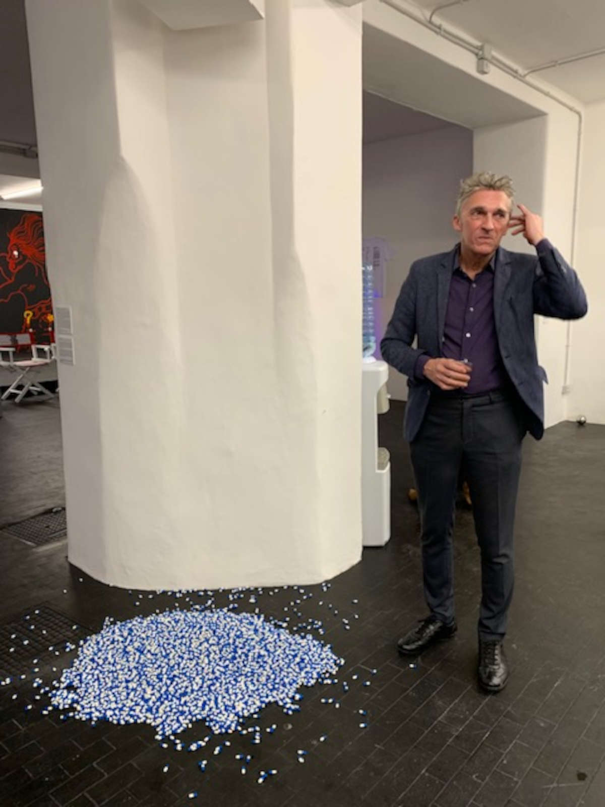 Nicolas Bourriaud at the opening of BAAB. Photo: Raja El Fani Nicolas Bourriaud at the opening of BAAB. Photo: Raja El Fani