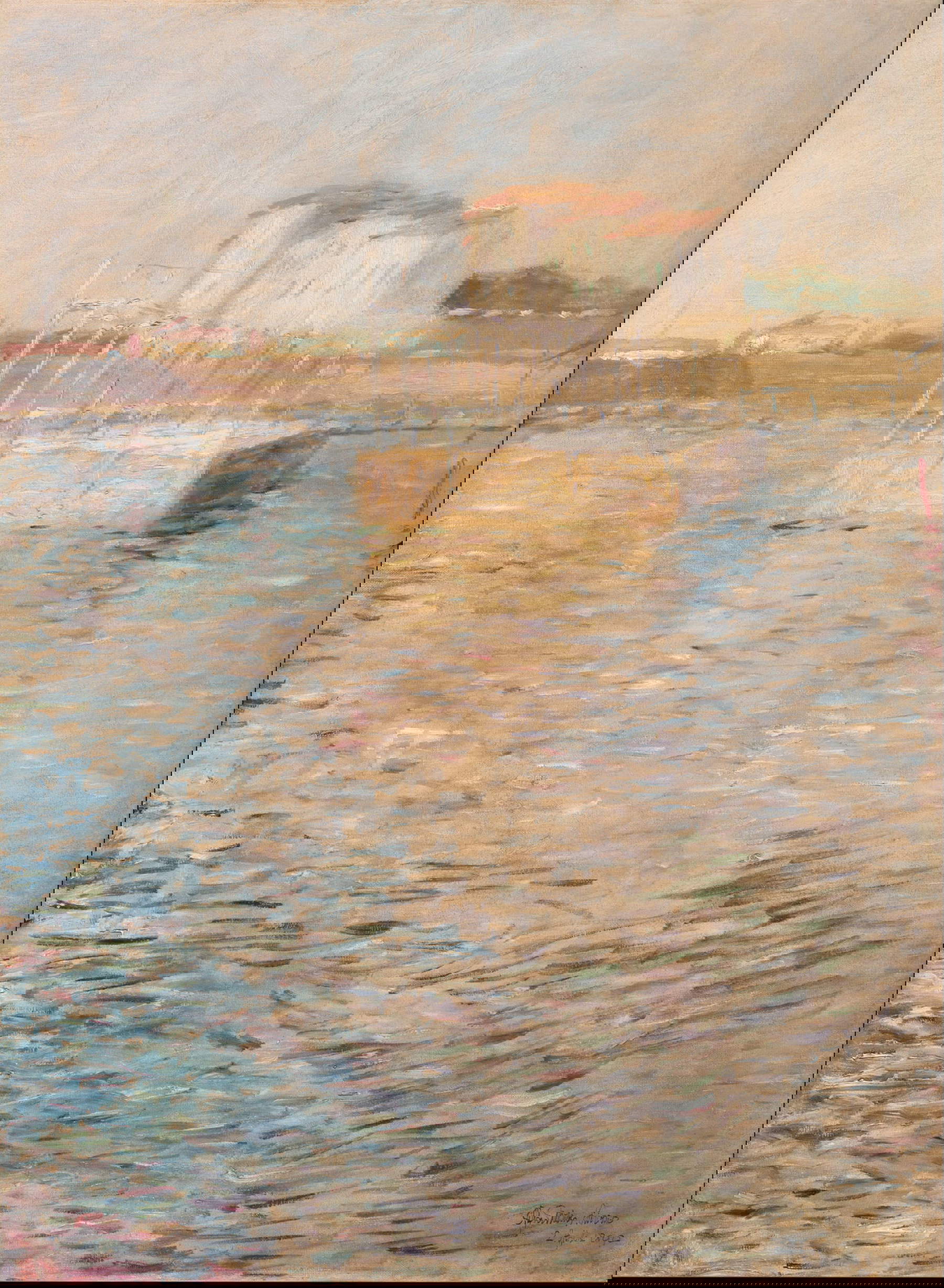 Alfredo Müller, The Pancaldi Baths in Livorno (1890; oil on canvas, 53.5 x 75 cm; Tortona, Pinacoteca Divisionismo) Alfredo Müller, The Pancaldi Baths in Livorno (1890; oil on canvas, 53.5 x 75 cm; Tortona, Pinacoteca Divisionismo)