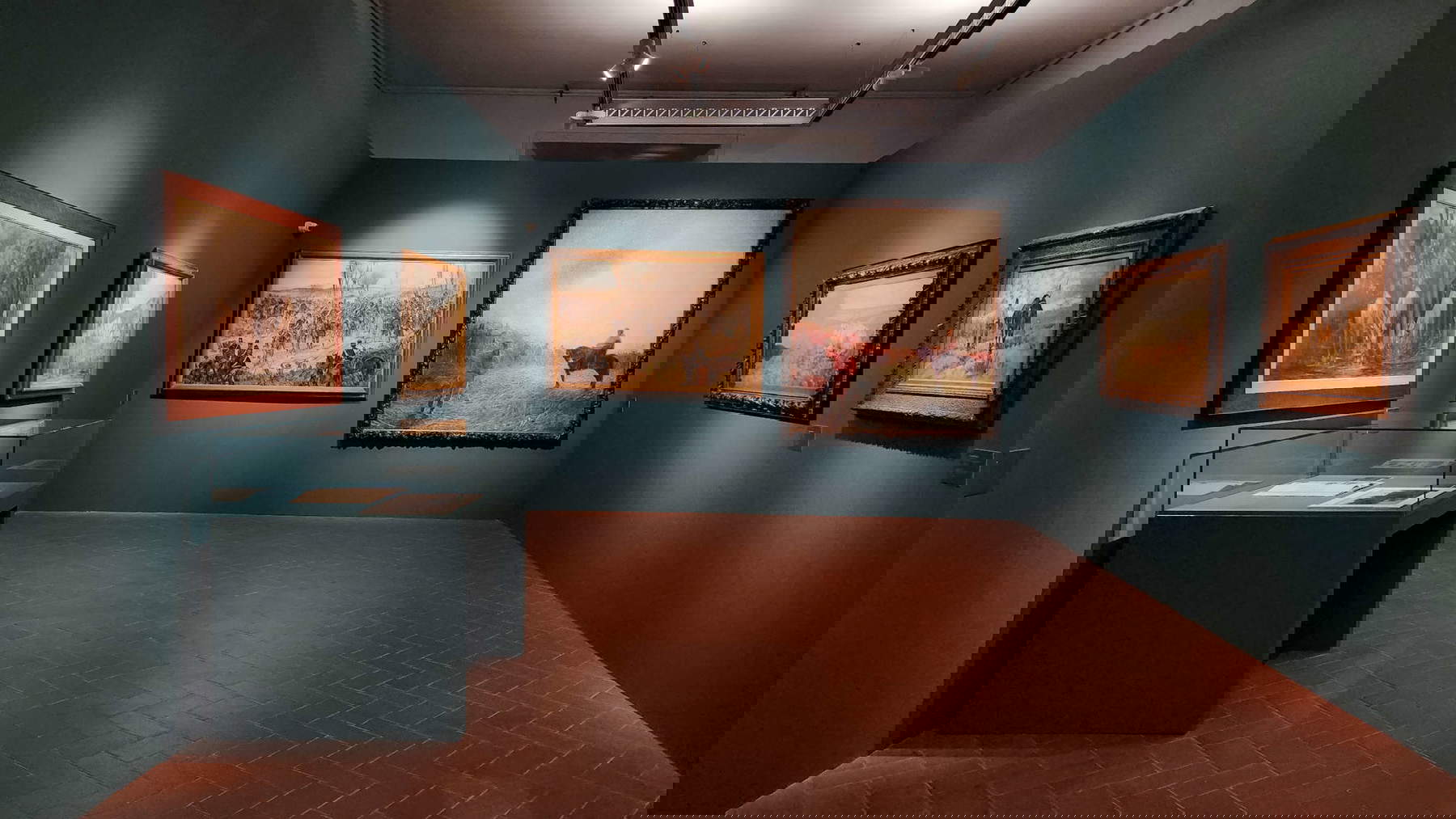 Arrangements for the exhibition Giovanni Fattori. A revolution in painting. Photo: Finestre Sull'Arte Arrangements for the exhibition Giovanni Fattori. A revolution in painting. Photo: Finestre Sull'Arte