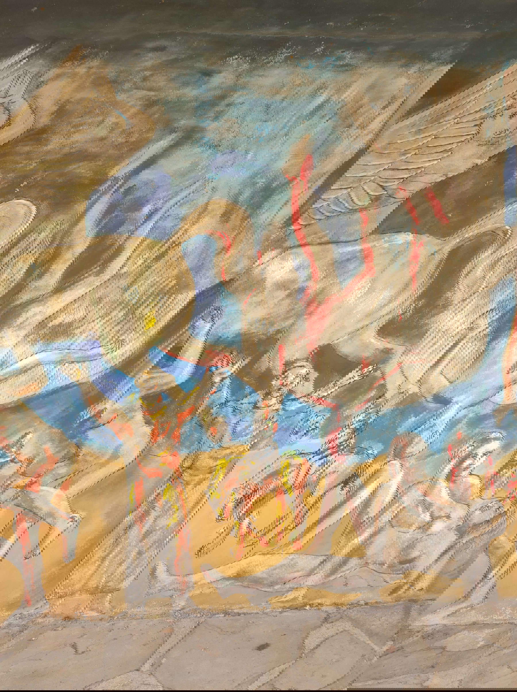 Dario Fo's mural at the Free University of Alcatraz