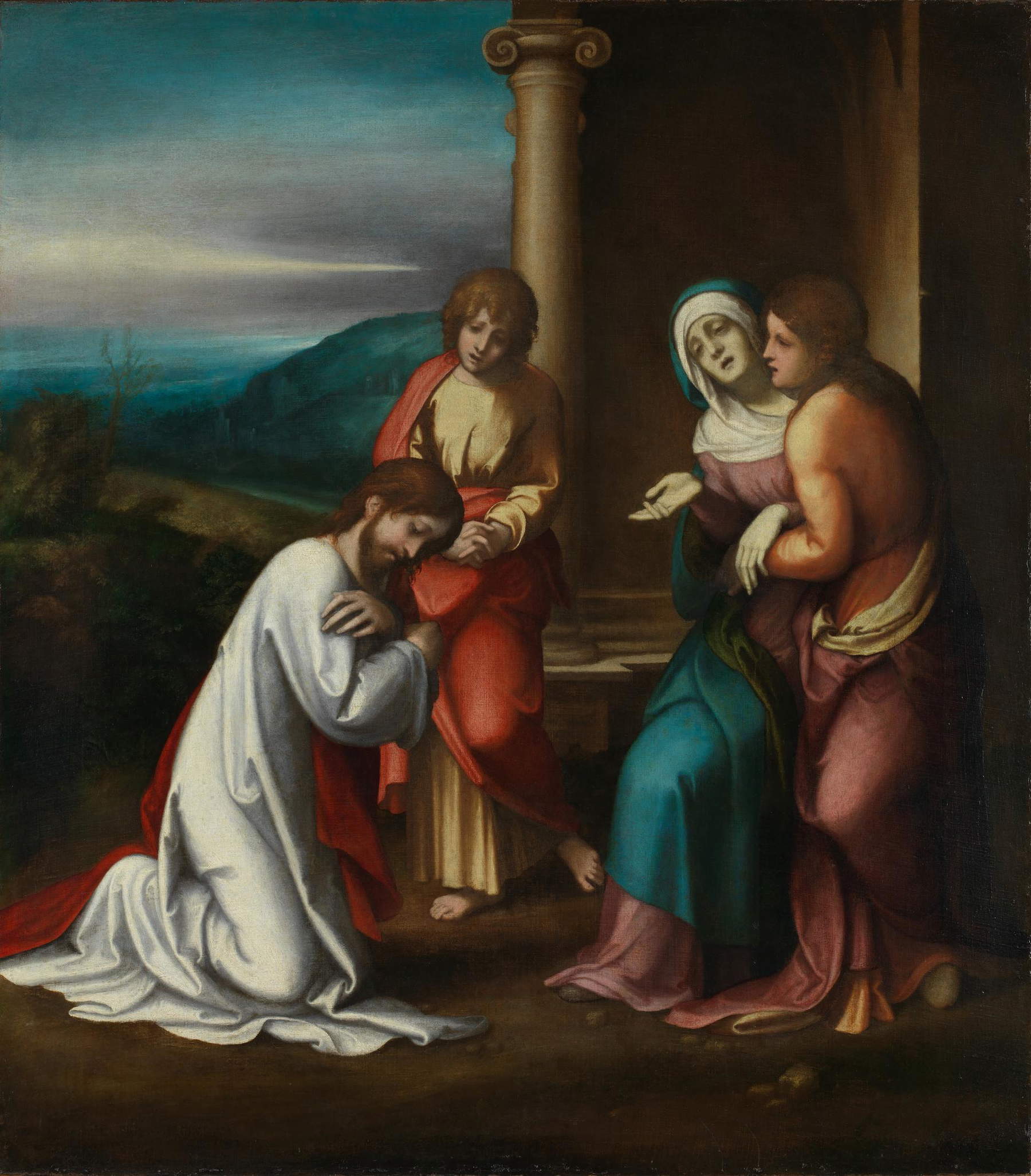 Correggio, The Farewell of Christ to His Mother (1513; oil on canvas, 87 x 77 cm; London, National Gallery)