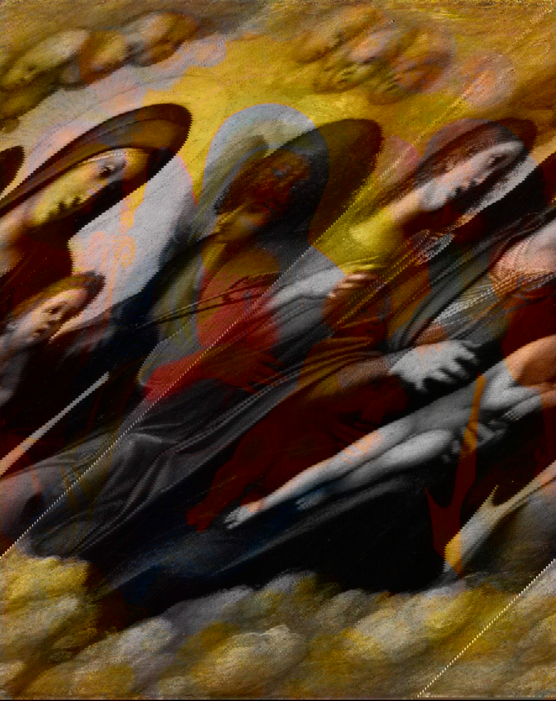 Correggio, Madonna and Child in Paradise (1511-1512; oil on panel, 20 x 16 cm; Florence, Uffizi Gallery)Correggio, Madonna and Child in Paradise (1511-1512; oil on panel, 20 x 16 cm; Florence, Uffizi Gallery)