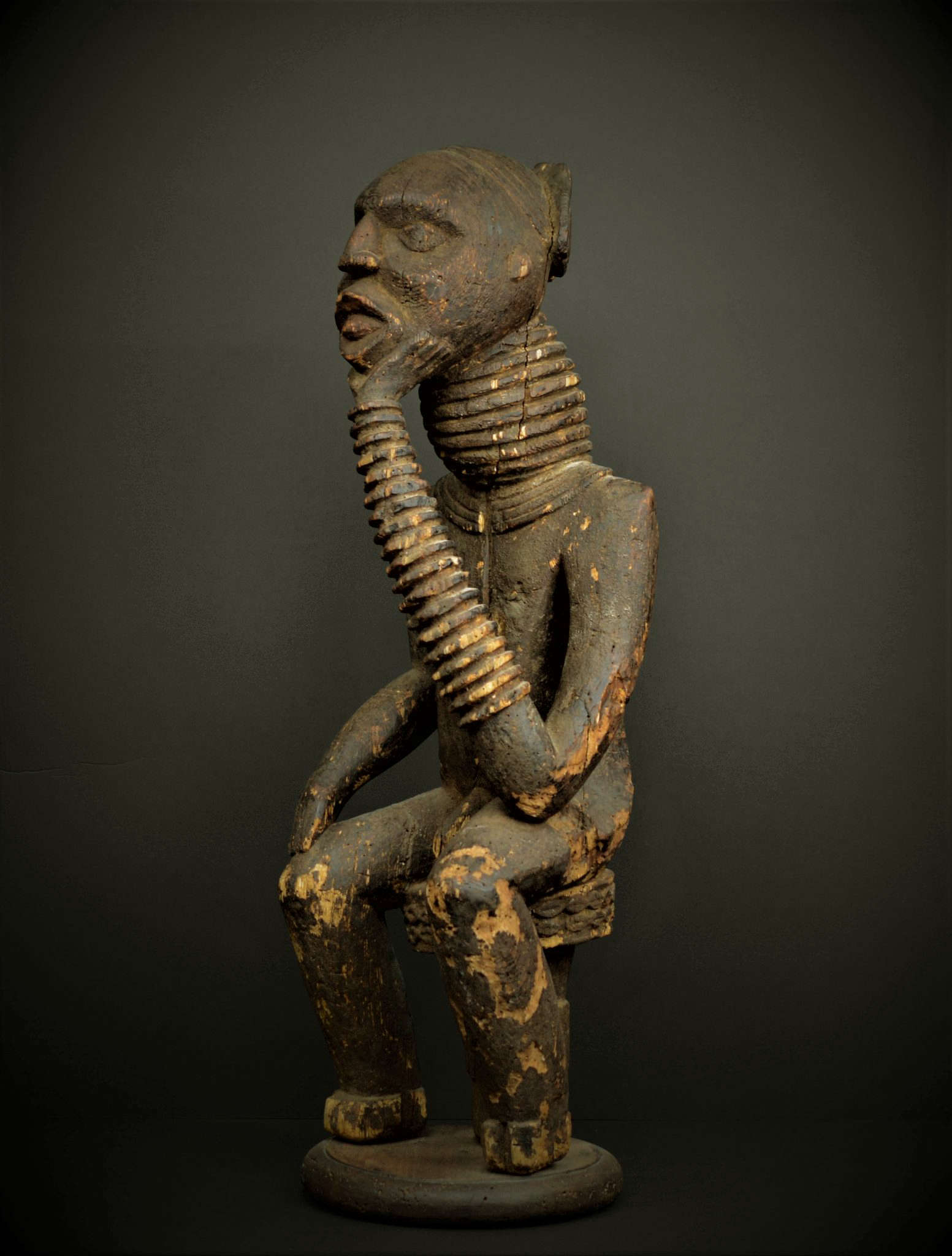 Bamileke (Mbalekeo, Mileke), Bangwa-Grassland kingdom Bangwa area (Fontem), Lefem royal statue (early 20th century)