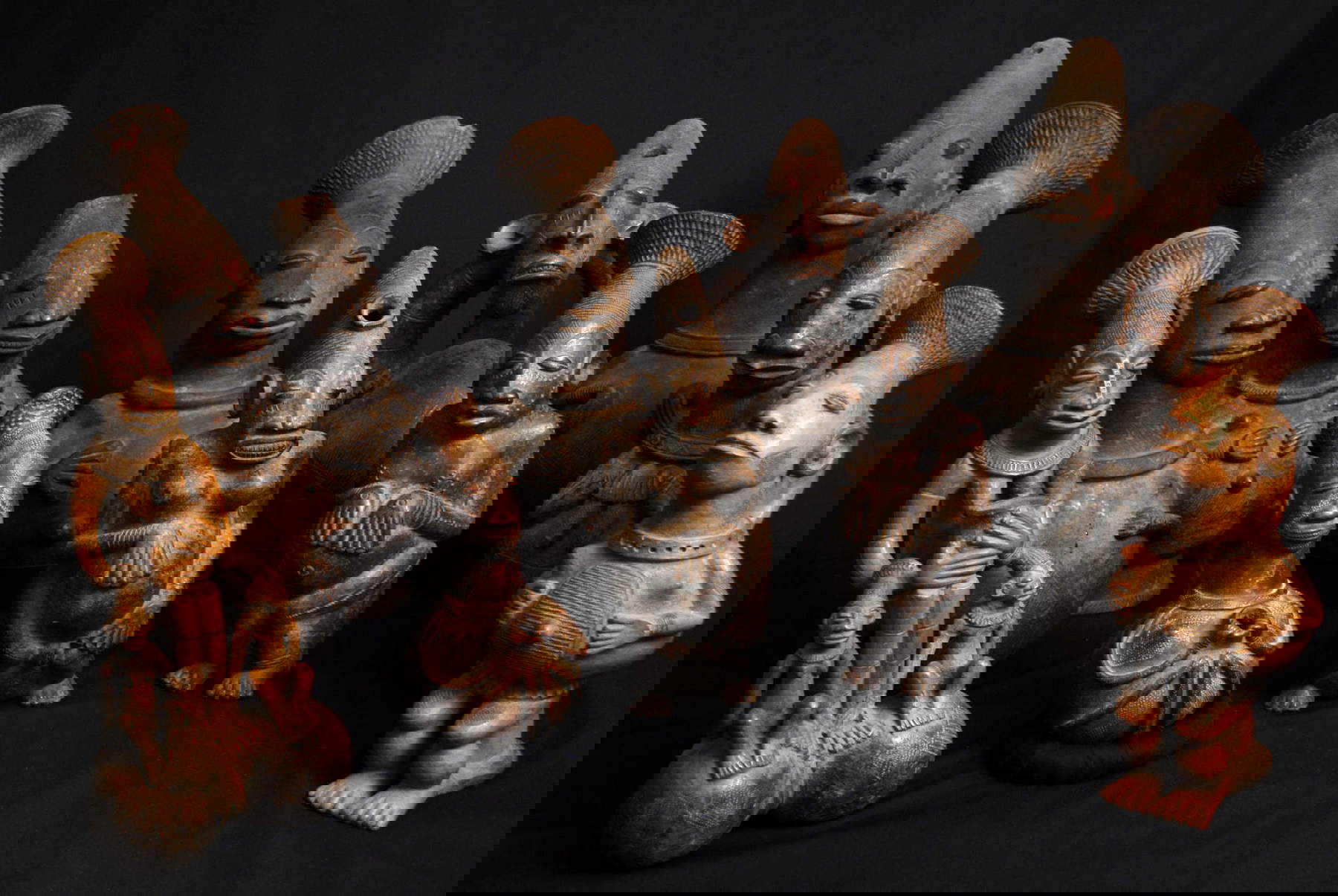 Mangbetu (Meje-Mangbetu, Guruguru, Mangutu, Ngbetu), DR of Congo (formerly Zaire), Anthropomorphic terracotta vases for palm wine