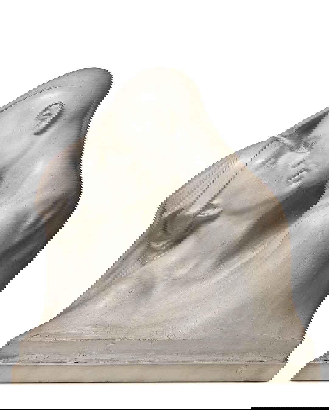 Francesco Ciusa, Il bacio (1927; gesso, 64 x 58,5 x 37 cm; Collezione Regione Autonoma della Sardegna)