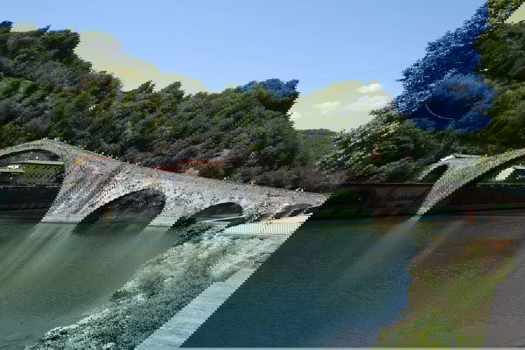 Il Ponte del Diavolo di Borgo a Mozzano. Foto: Glen Bowman