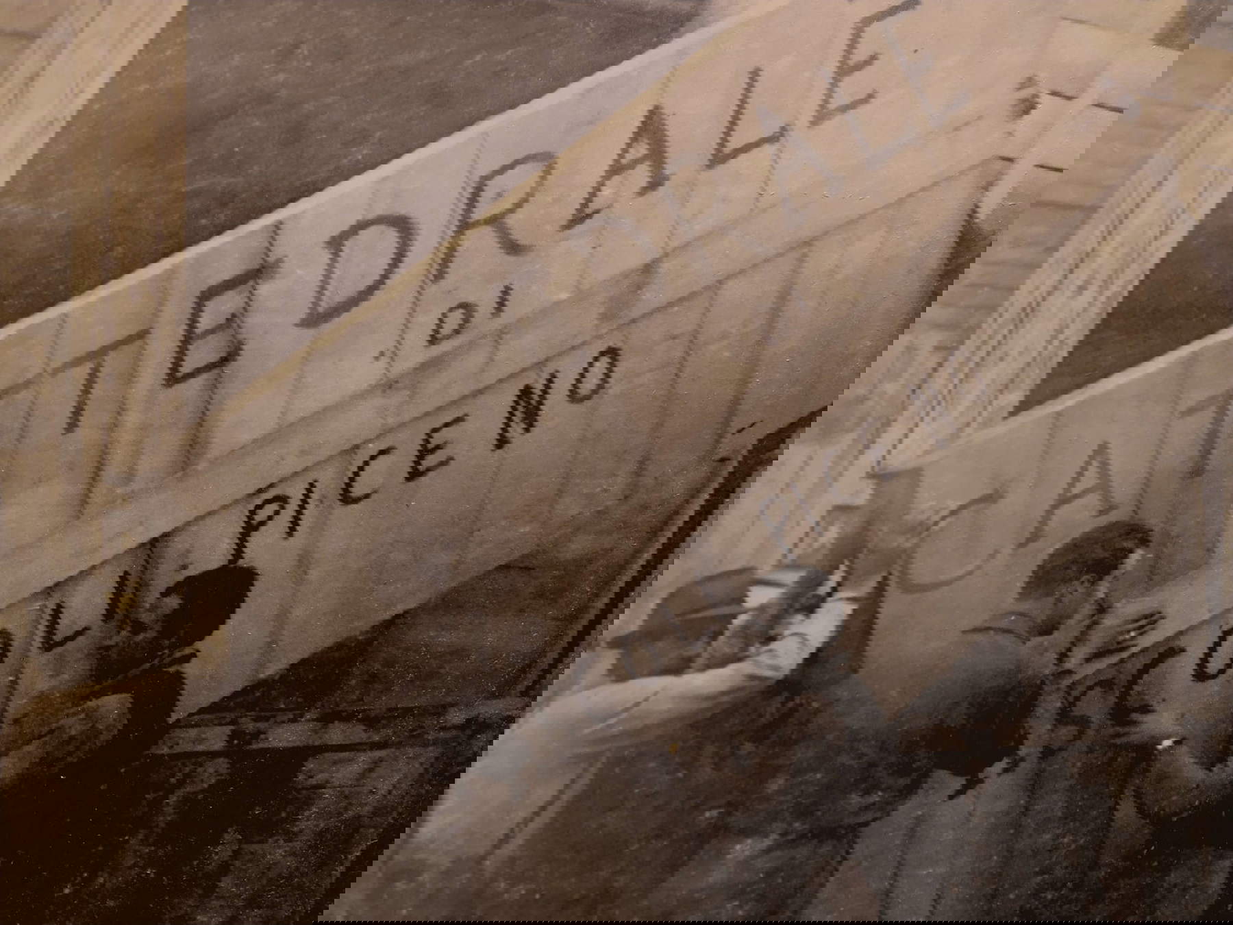 Rescuing works of art from the Cathedral of Ascoli Piceno during World War II.