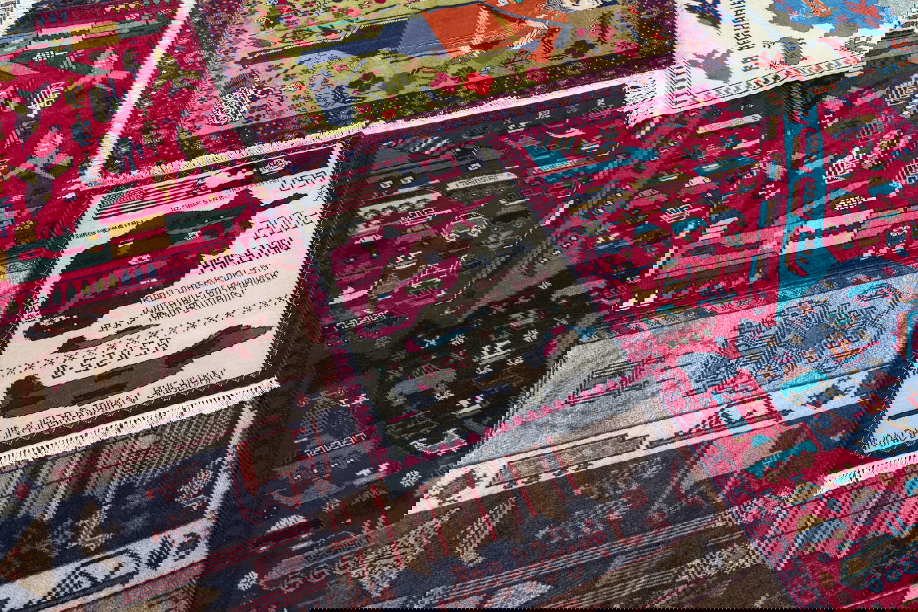 Afghan war carpets from the Sergio Poggianella Foundation on display at the Imago Mundi Foundation