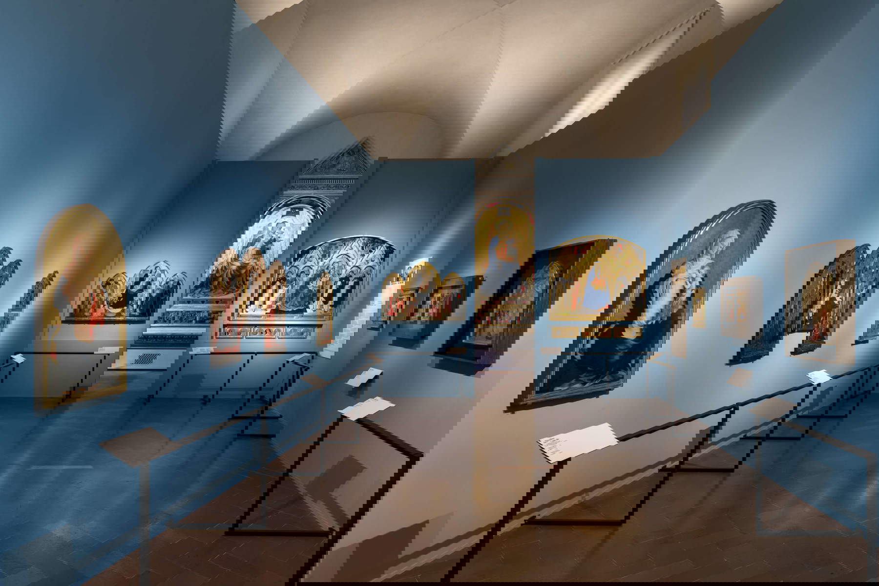 Arrangements for the Beato Angelico exhibition. Photo: Ela Bialkowska, OKNO Studio