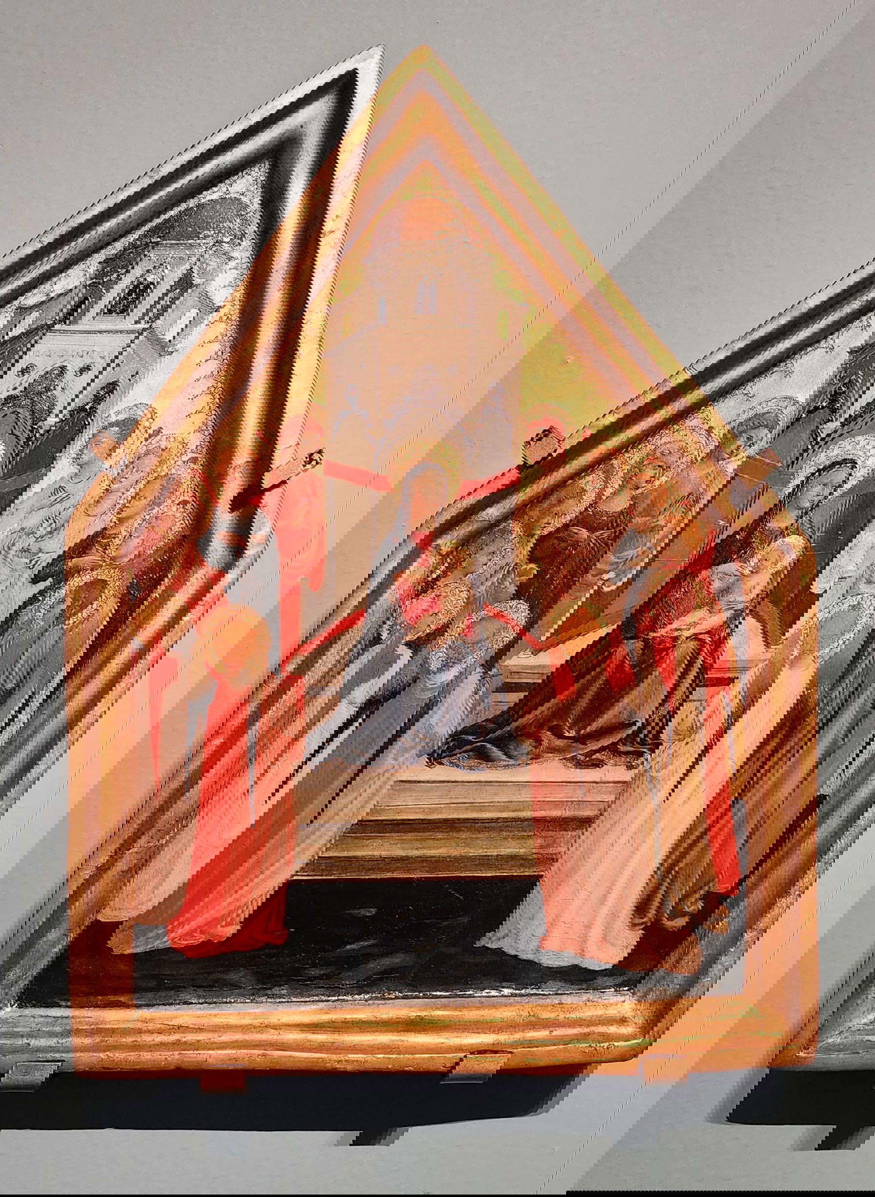 Andrea di Giusto, Madonna and Child Enthroned and Twelve Angels (c. 1430; tempera and gold on panel, 38 &times; 28 cm; Fiesole, Bandini Museum, inv. 1914, no. 11)