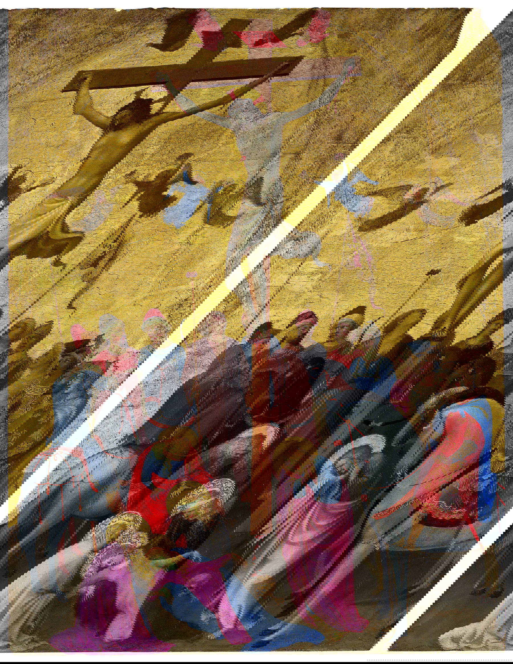 Beato Angelico, Griggs Crucifixion (c. 1418-1420; tempera and gold on panel, 63.8 &times; 48.3 cm; New York, The Metropolitan Museum of Art, Maitland F. Griggs Collection, inv. 43.98.5, bequest of Maitland F. Griggs, 1943)