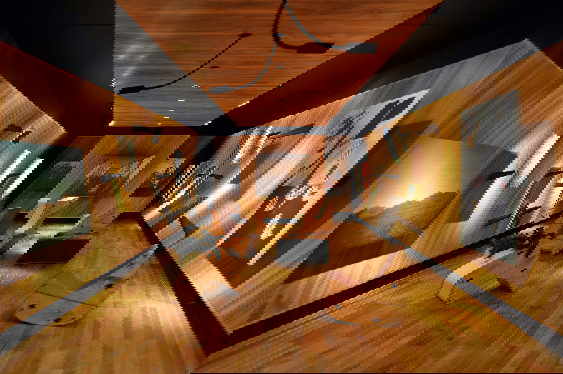 Rekonstruktion der Galerie der Kunst dieses Jahrhunderts, Modell des LACMA-Museums in Los Angeles 1989. Foto: Frederick Kiesler Stiftung