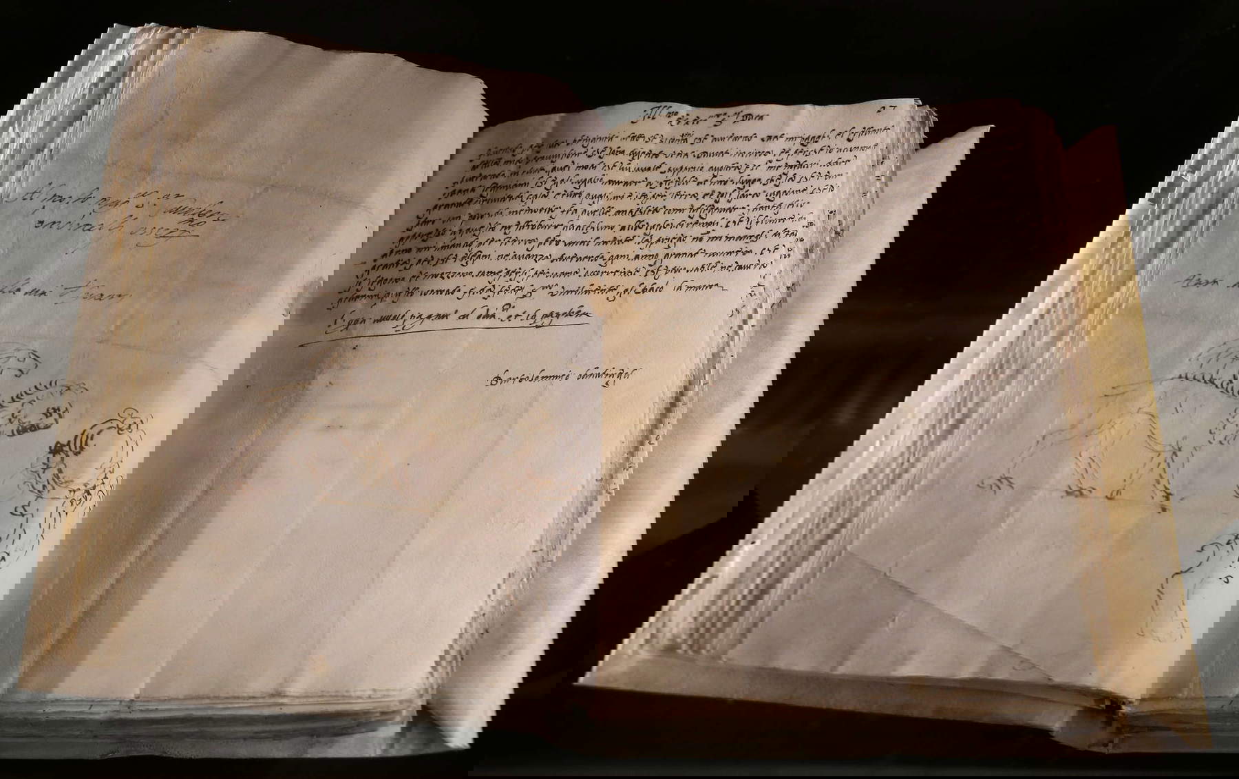 Baccio Bandinelli, Esquisse de la Chimère d'Arezzo. Photo : Francesco Bini