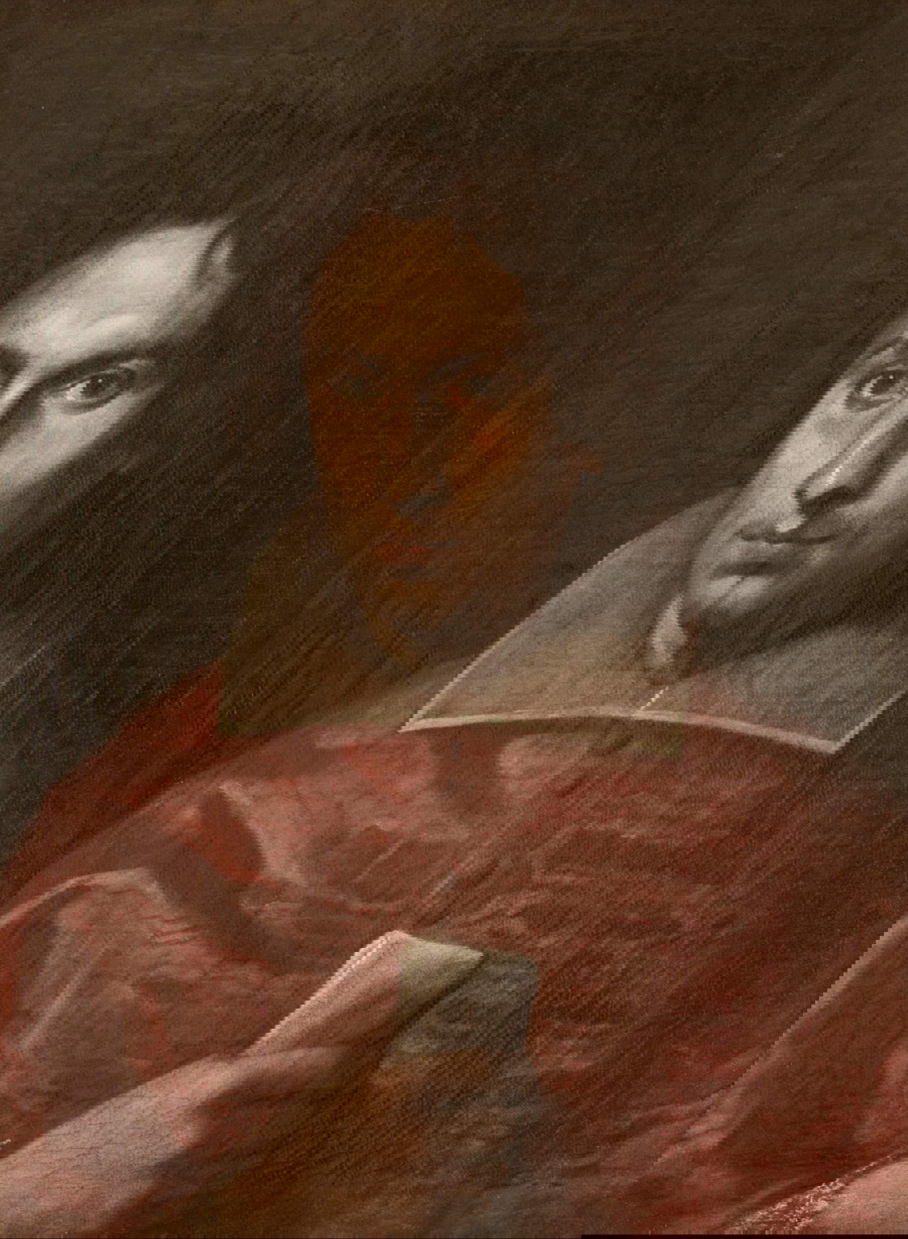 Simone Cantarini (attr.), Portrait du cardinal Antonio Barberini junior (avant 1636 ; huile sur toile, 59 &times; 47 cm ; Rome, Galeries nationales d'art ancien, Galerie Corsini, inv. 317)