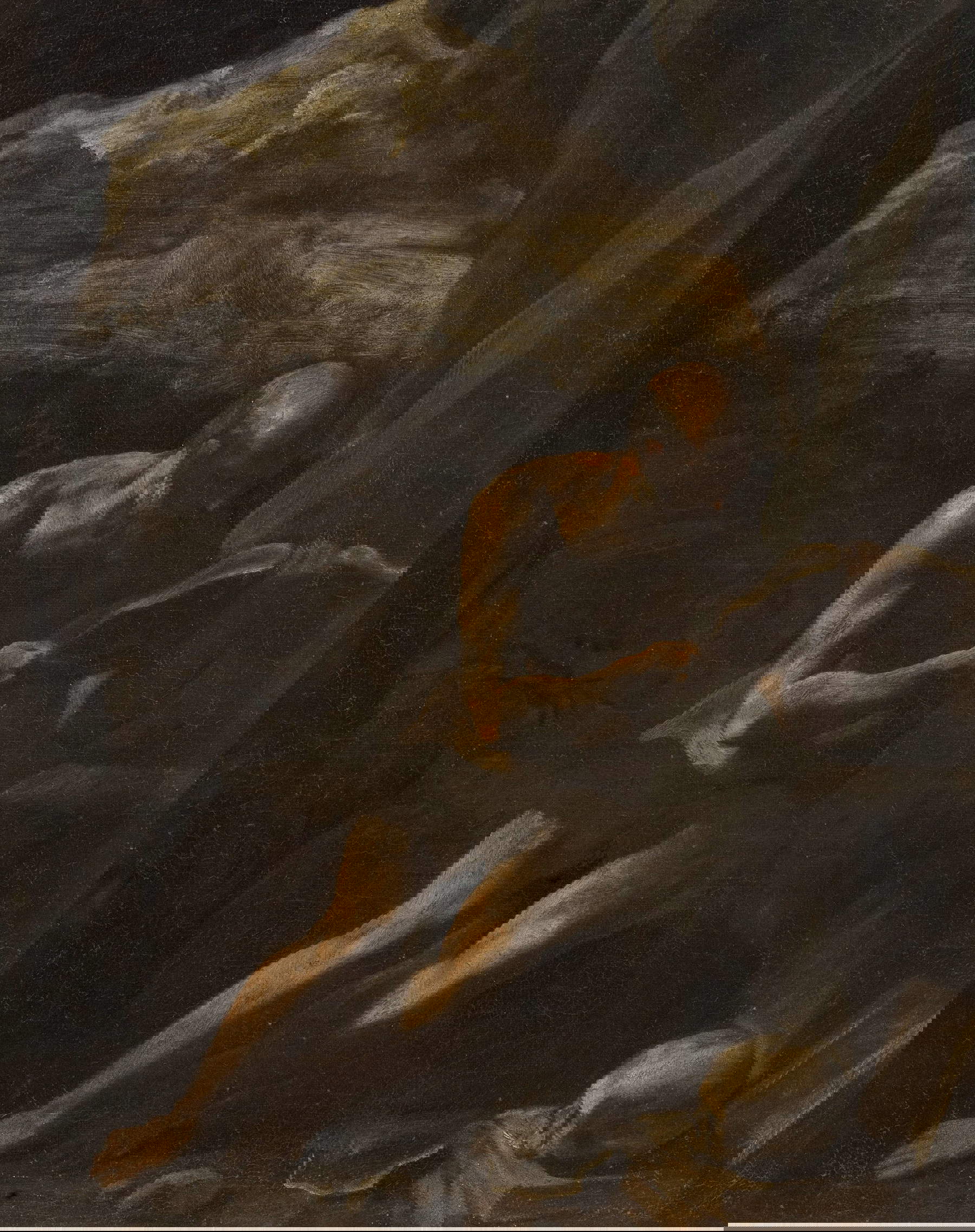 Simone Cantarini, Saint Jérôme lisant dans le désert (vers 1635-1640 ; huile sur toile, 71 &times; 58 cm ; Modène, collection Paride et M. Luisa Gasparini)