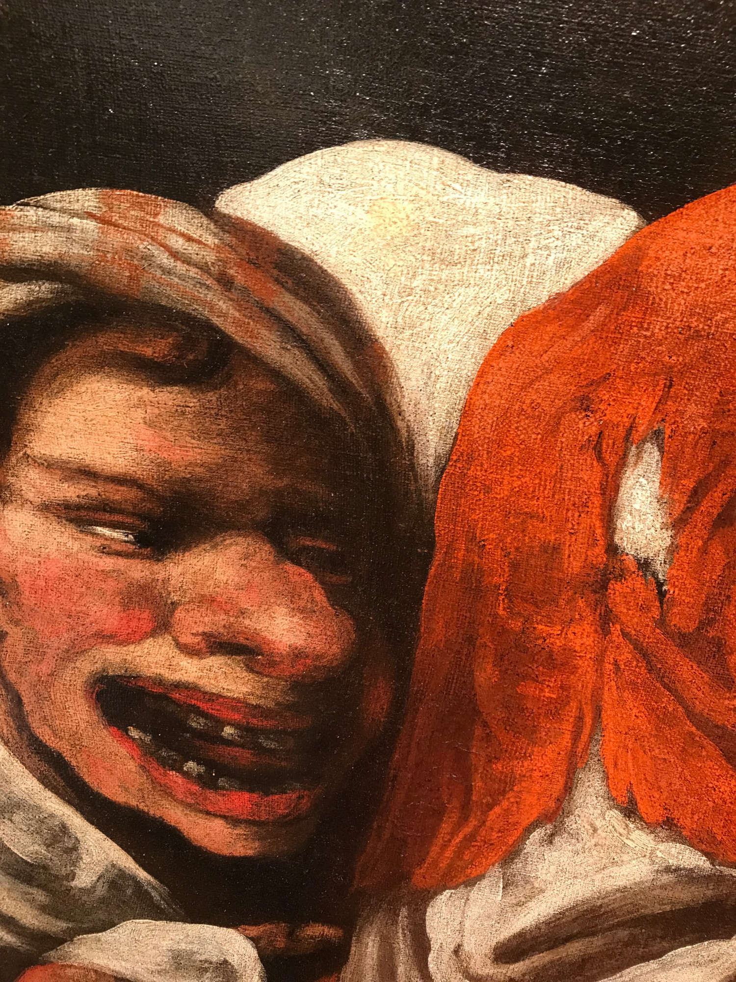 Pietro della Vecchia, I tre alchimisti, dettaglio