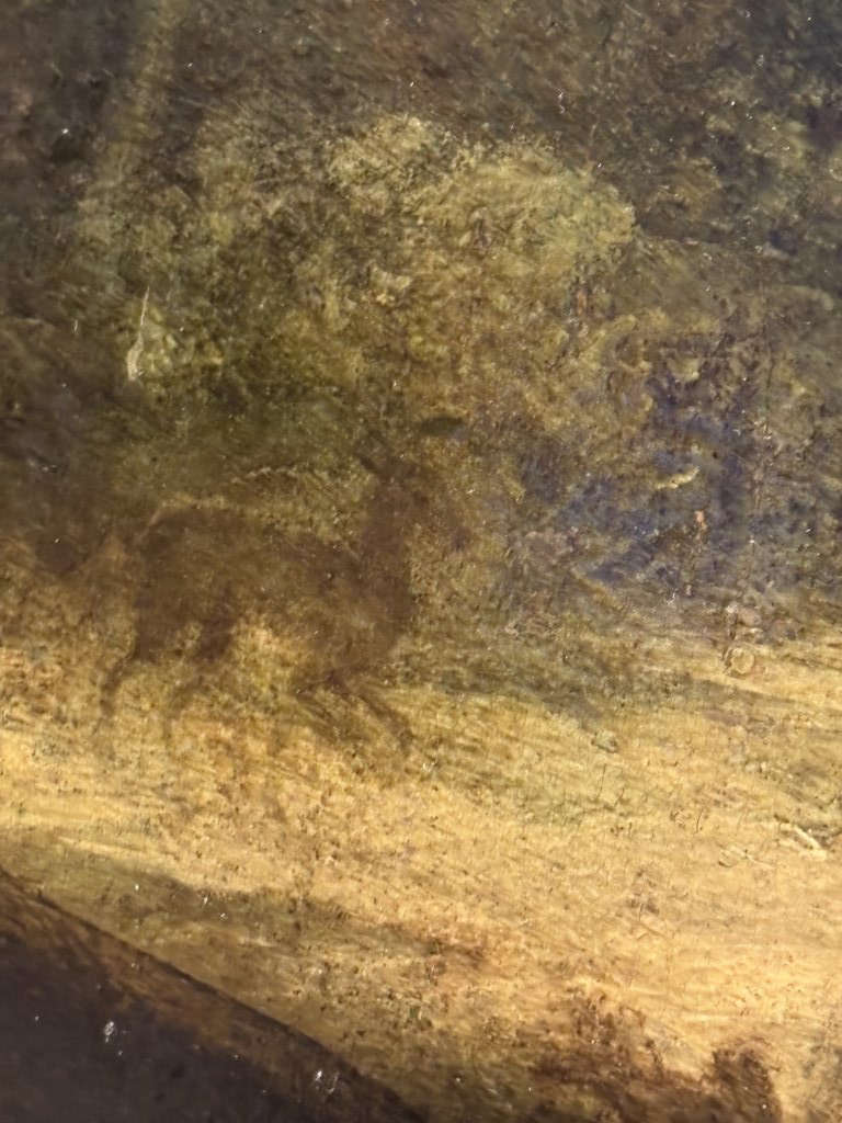 Detail of the background of the previous portrait