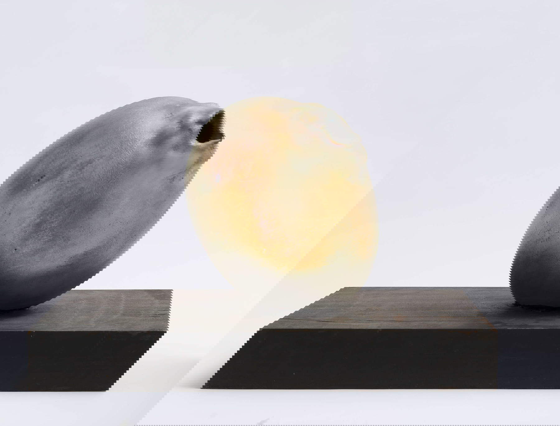 Lucio Fontana, Spatial Concept (1962-1963 ; terre cuite émaillée, émaillée et coupée en quatre, 28 x 21 cm ; Milan, Fondazione Lucio Fontana) &copy; Fondazione Lucio Fontana, Milan, by SIAE 2025