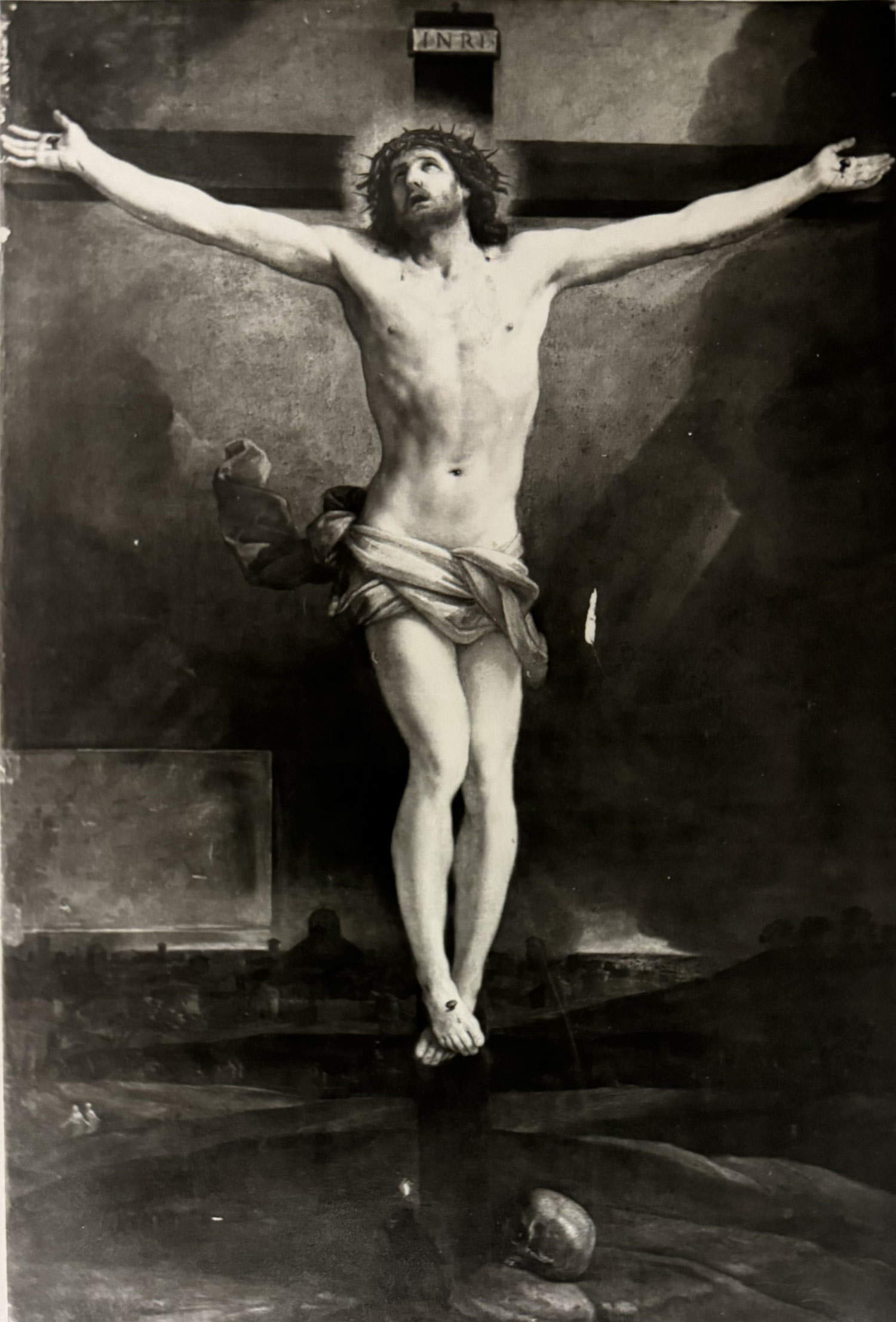 L’opera durante le fasi del restauro del 1976 L’opera durante le fasi del restauro del 1976