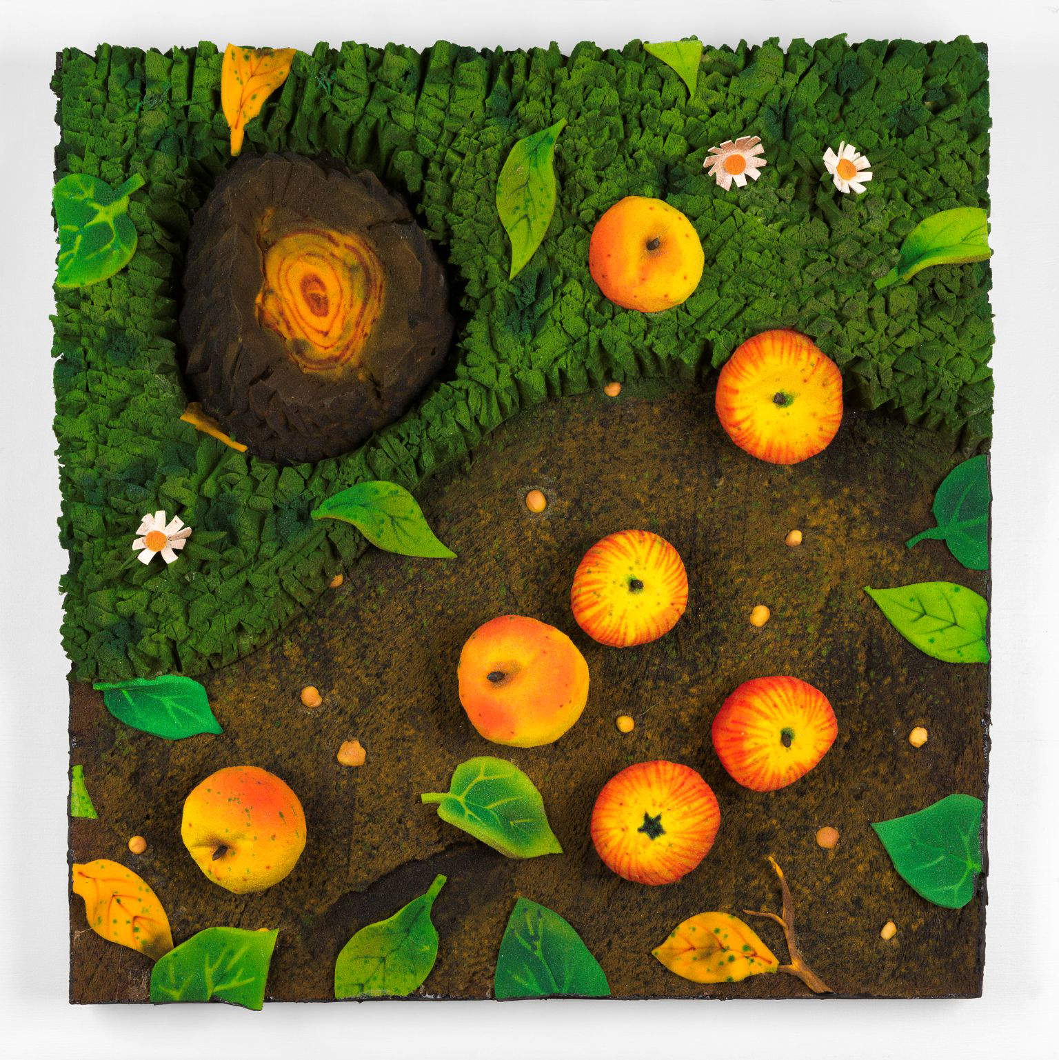 Piero Gilardi, Manzanas caídas (Biasutti&amp;Biasutti)