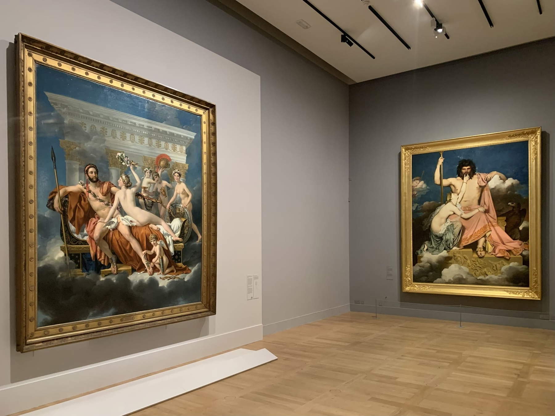 Aufbau der Ausstellung von Jacques-Louis David. Foto: Mus&eacute;e du Louvre / Nicolas Bousser