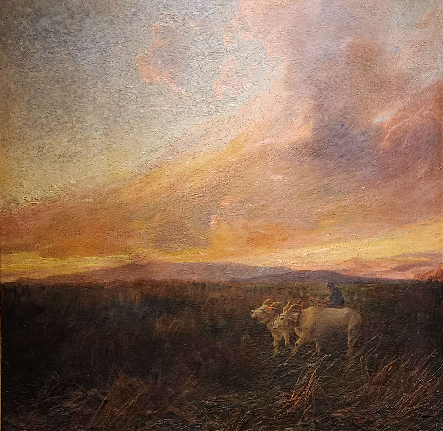 Plinio Nomellini, Burning Meriggio (ca. 1901-1903; oil on canvas, 105 x 105 cm; Genoa, Chamber of Commerce)