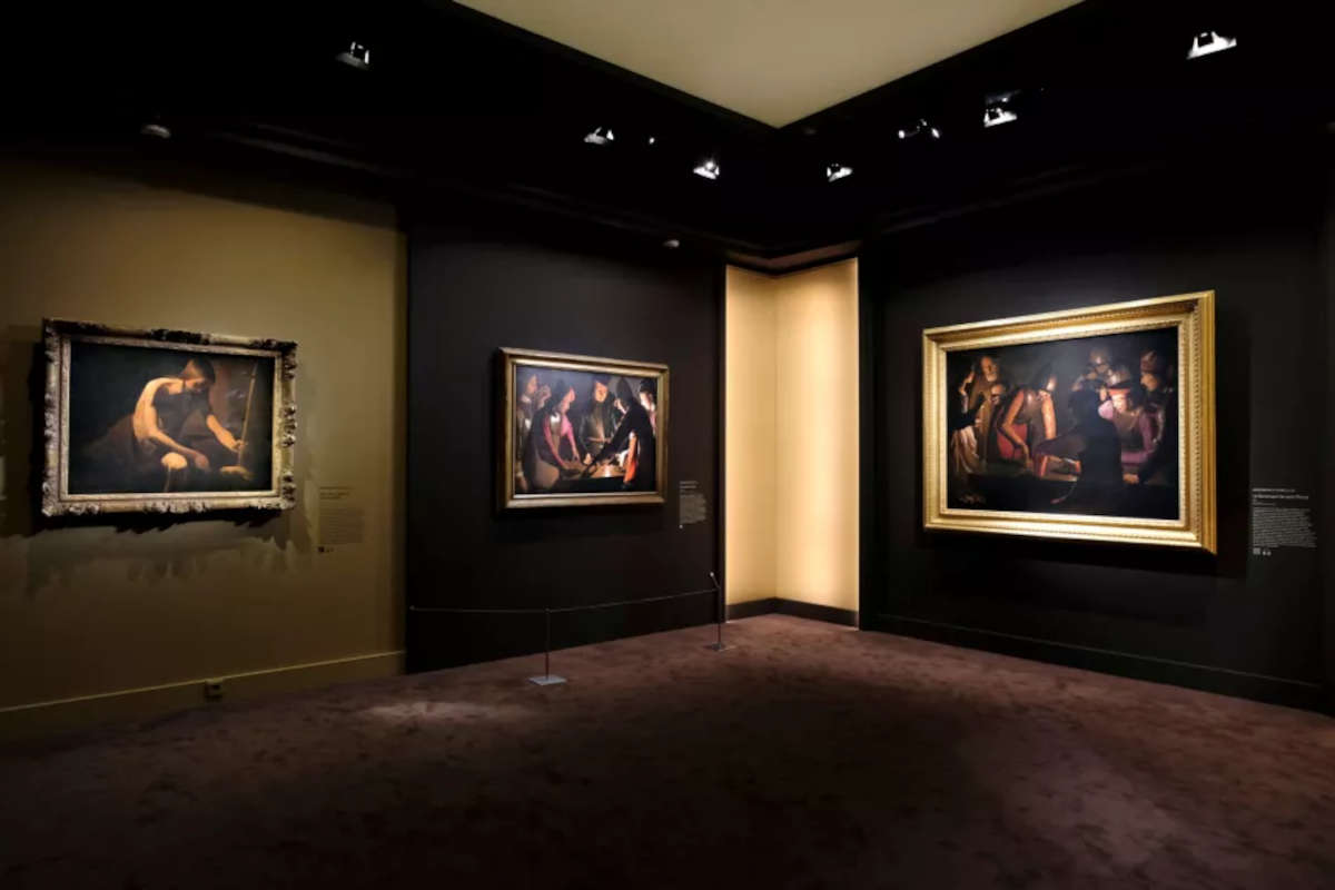 Ausstellungslayouts Georges de La Tour. Zwischen Schatten und Licht. Foto: Culturespaces / Nicolas H&eacute;ron