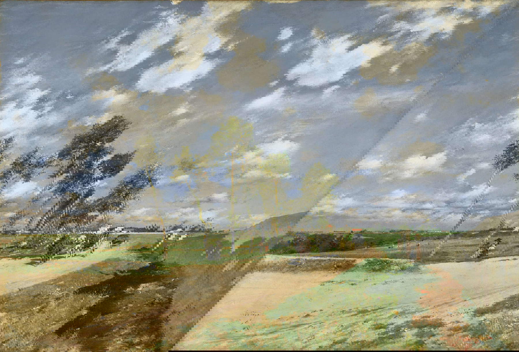 Giovanni Boldini, Strada maestra a Combes-la-Ville (1873; oil on canvas, 69.2 &times; 101.4 cm; Philadelphia, Philadelphia Museum of Art, George W. Elkins Collection, inv. E1924-4-2)