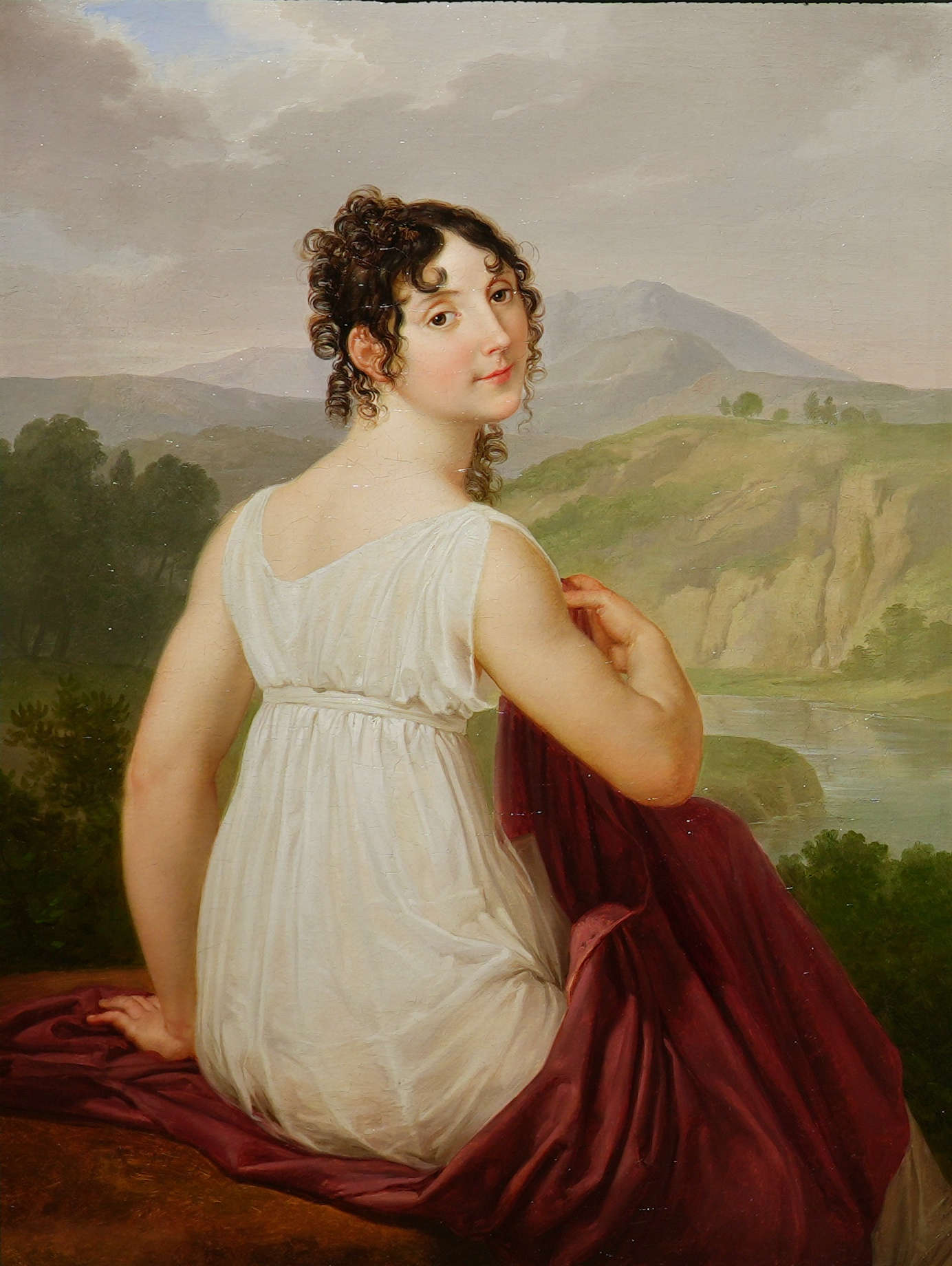Andrea Appiani, Porträt von Francesca Milesi Traversi (um 1810; Öl auf Leinwand, 119 x 95 cm; Privatsammlung)