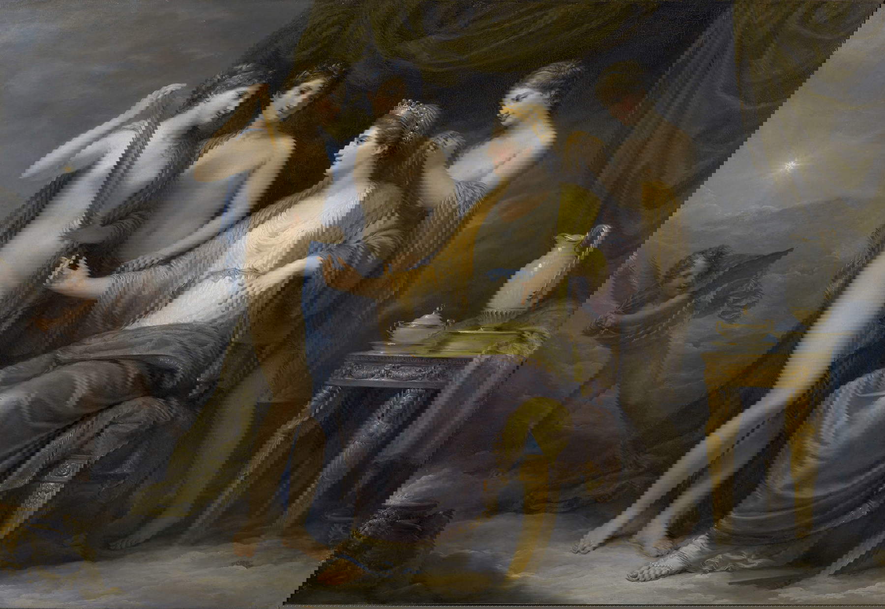 Andrea Appiani, Juno und die Grazien (um 1803 - 1810; Öl auf Leinwand, 100 x 142 cm; Brescia, Fondazione Brescia Musei, Pinacoteca Tosio Martinengo) &copy; Fotoarchiv Musei Civici di Brescia- Fotostudio Rapuzzi