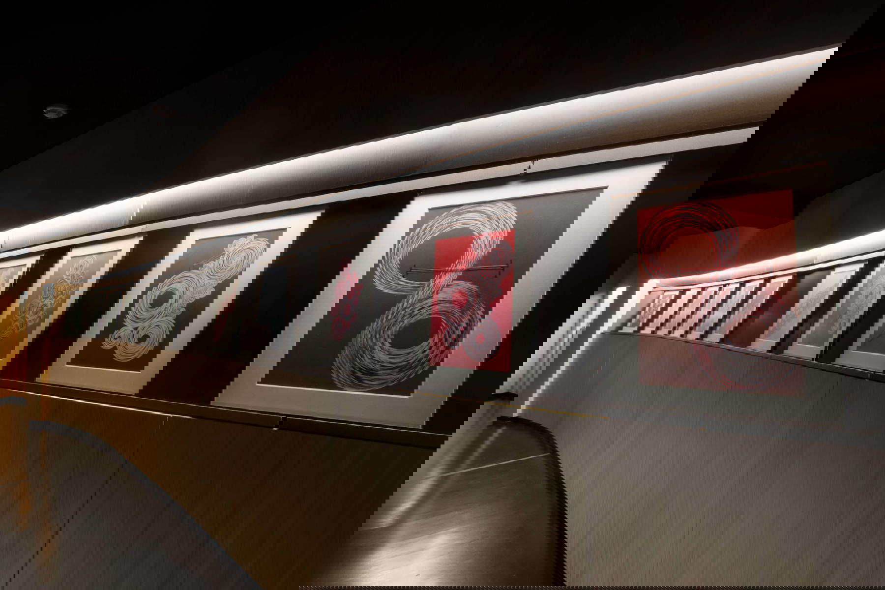 Dibujos de Chiharu Shiota. Foto: Giorgio Perottino. Concesión del Museo de Arte Oriental MAO