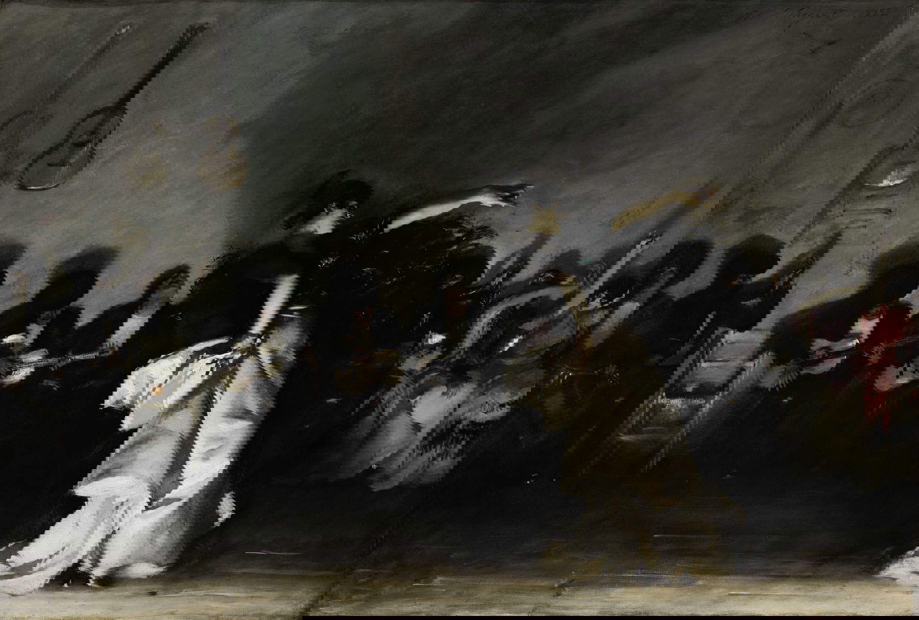 John Singer Sargent, El Jaleo (1882; óleo sobre lienzo, 232 x 348 cm; Boston, Isabella Stewart-Gardner Museum)